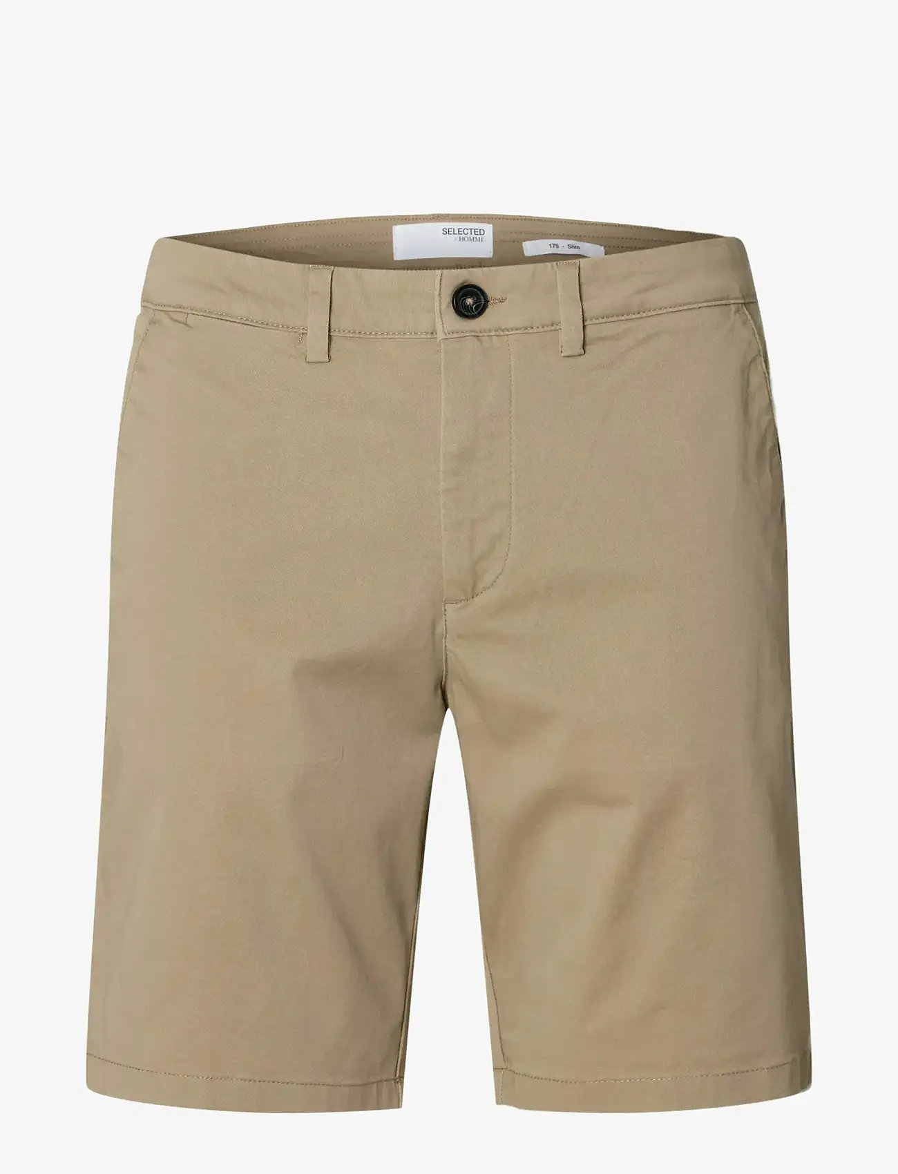 Selected - SLMSLIM-MILES FLEX SHORTS NOOS - chinos shorts - greige - 1