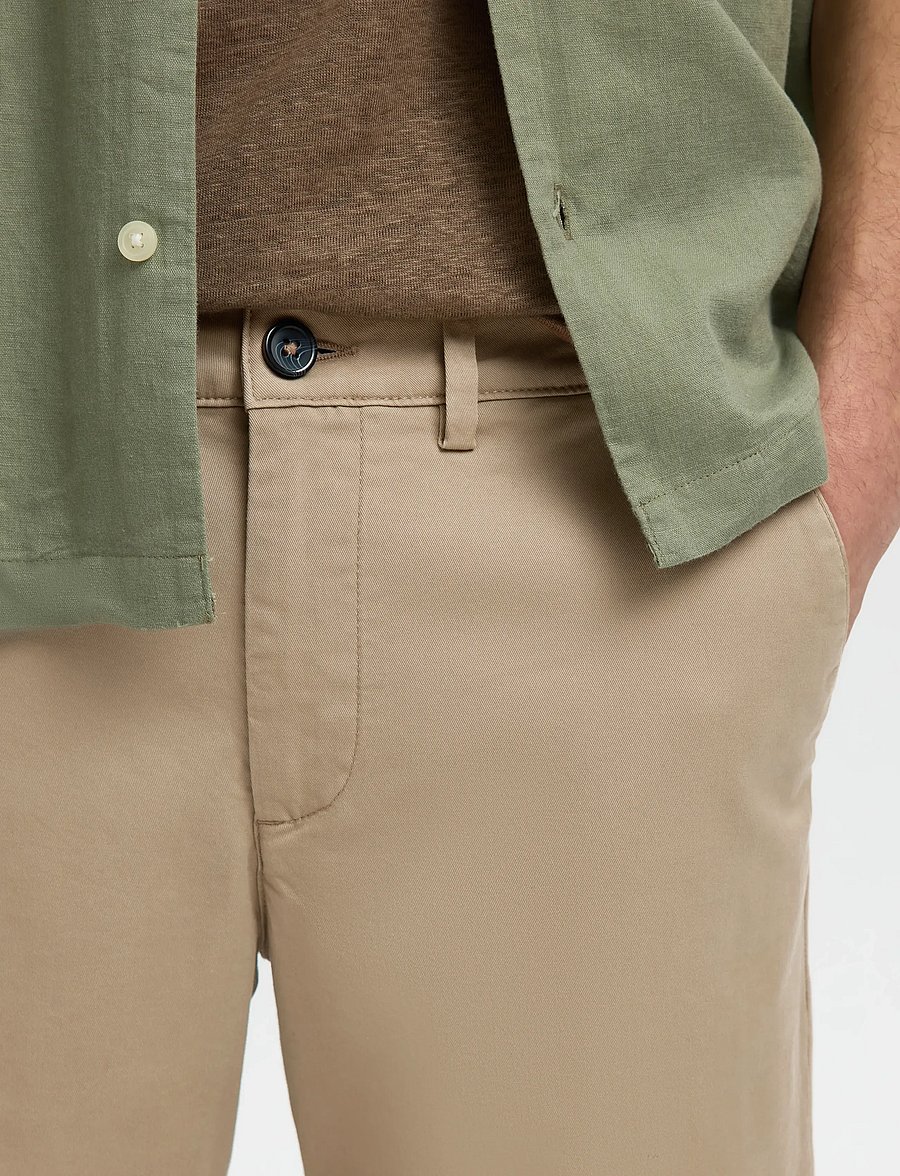 Selected - SLMSLIM-MILES FLEX SHORTS NOOS - chino lühikesed püksid - greige - 4