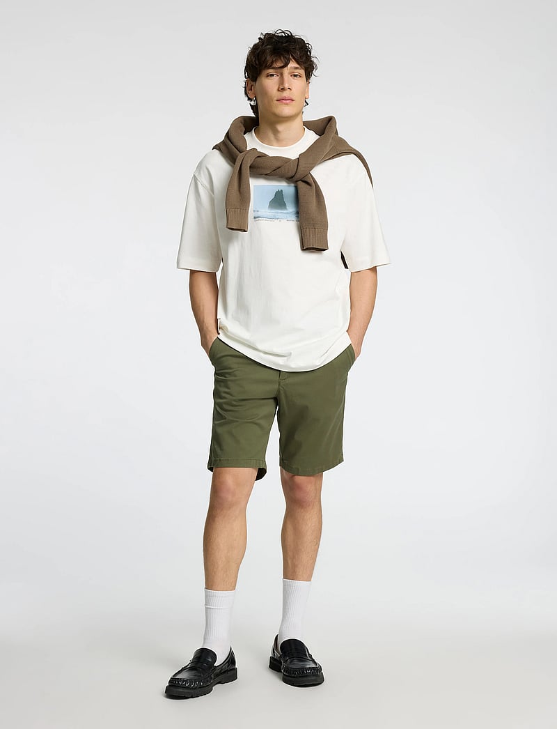 Selected - SLMSLIM-MILES FLEX SHORTS NOOS - chinos shorts - kalamata - 3