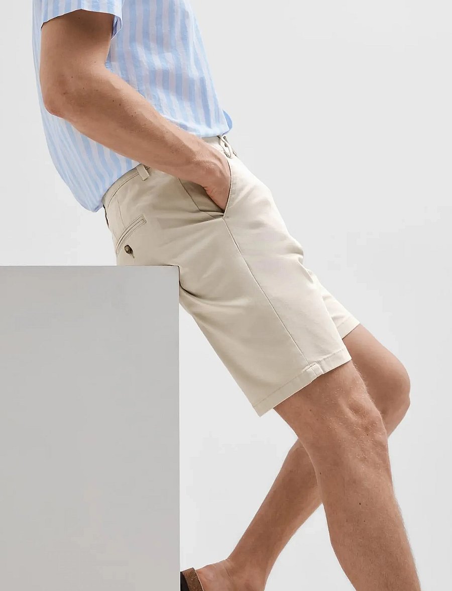 Selected - SLMSLIM-MILES FLEX SHORTS NOOS - chinos shorts - moonstruck - 5