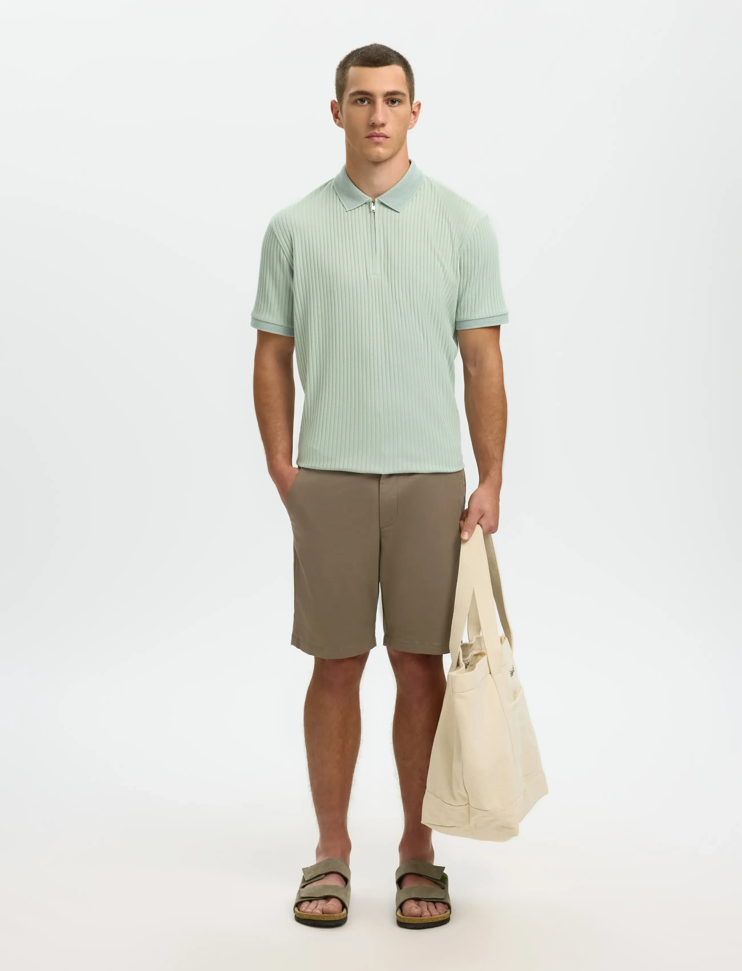 Selected - SLMSLIM-MILES FLEX SHORTS NOOS - chinos shorts - morel - 5