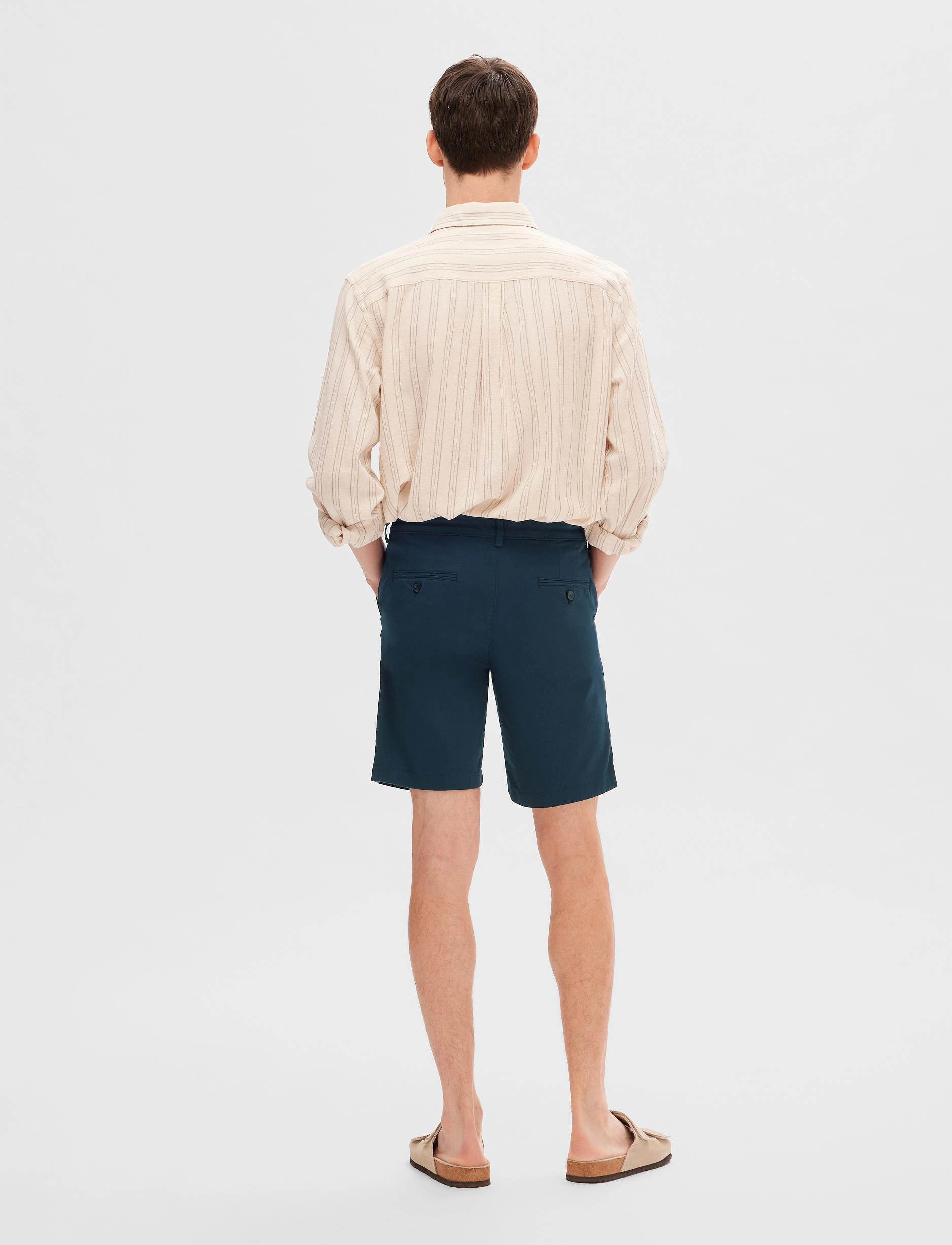 Selected - SLMSLIM-MILES FLEX SHORTS NOOS - laveste priser - sky captain - 4