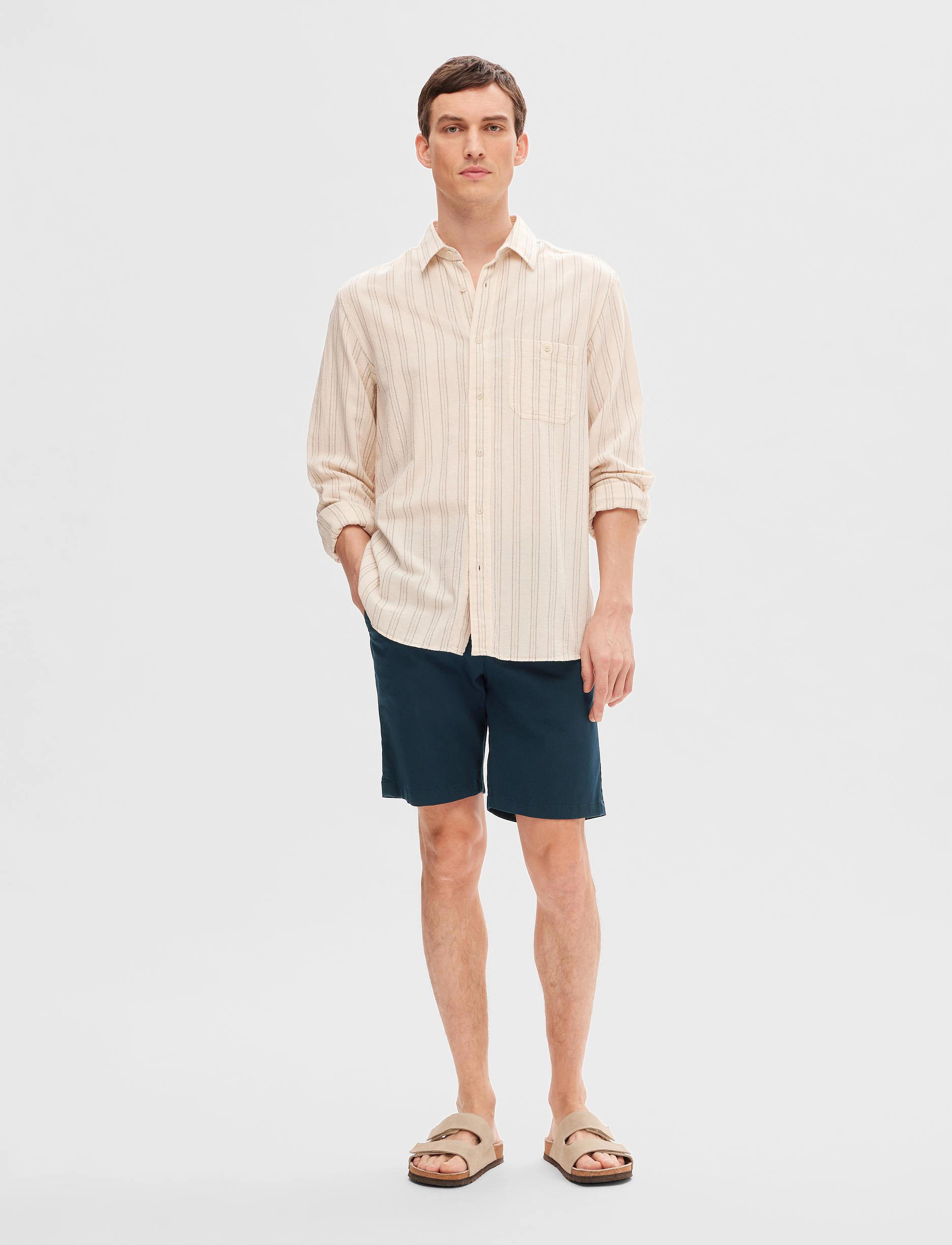 Selected - SLMSLIM-MILES FLEX SHORTS NOOS - laveste priser - sky captain - 2
