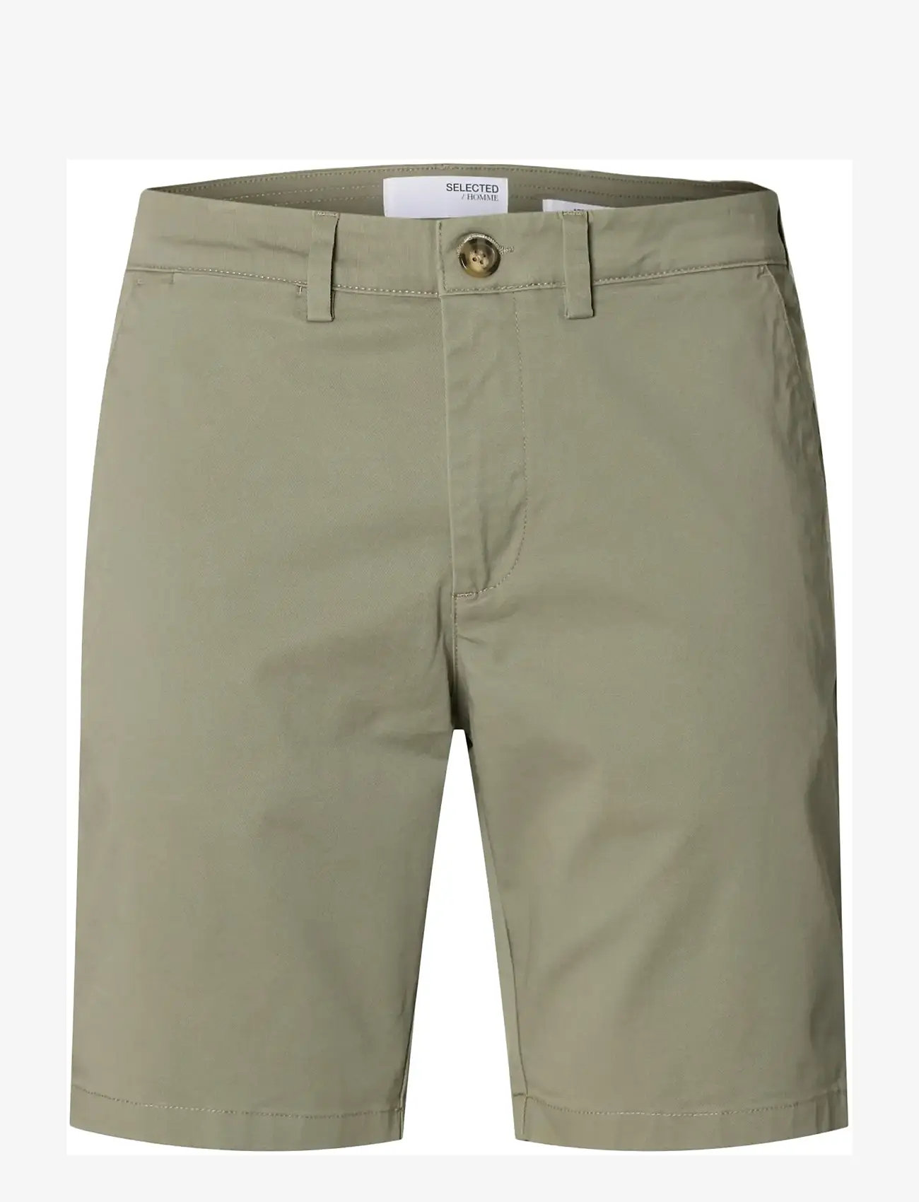 Selected - SLMSLIM-MILES FLEX SHORTS NOOS - chinos shorts - vetiver - 1