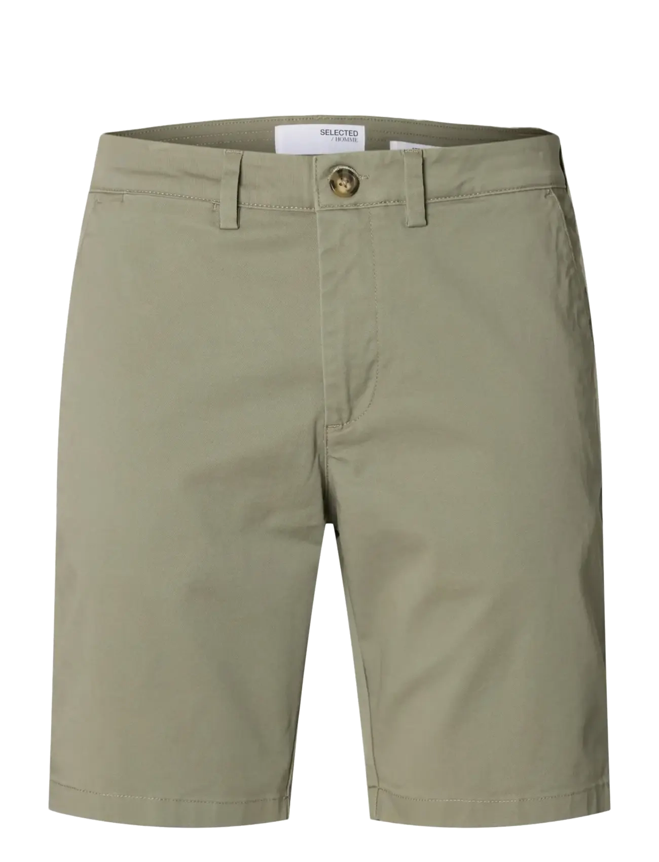 Selected SLHSLIM-MILES FLEX SHORTS NOOS - Riided - VETIVER / khaki/green