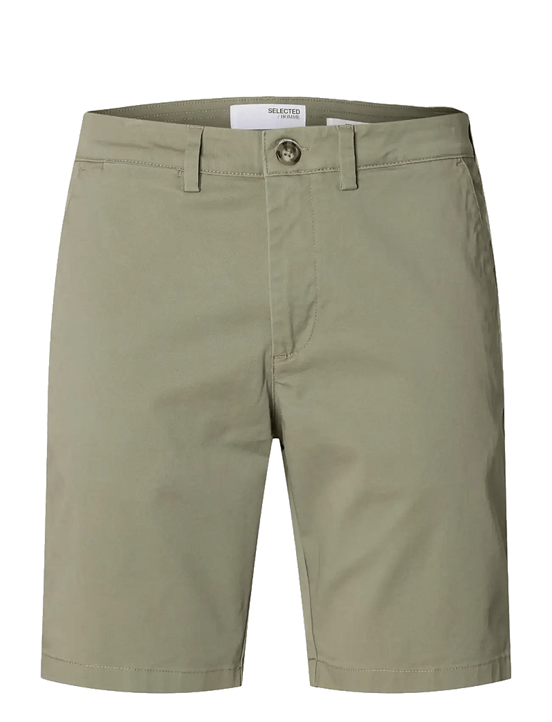 Selected - SLMSLIM-MILES FLEX SHORTS NOOS - chinos shorts - vetiver - 1