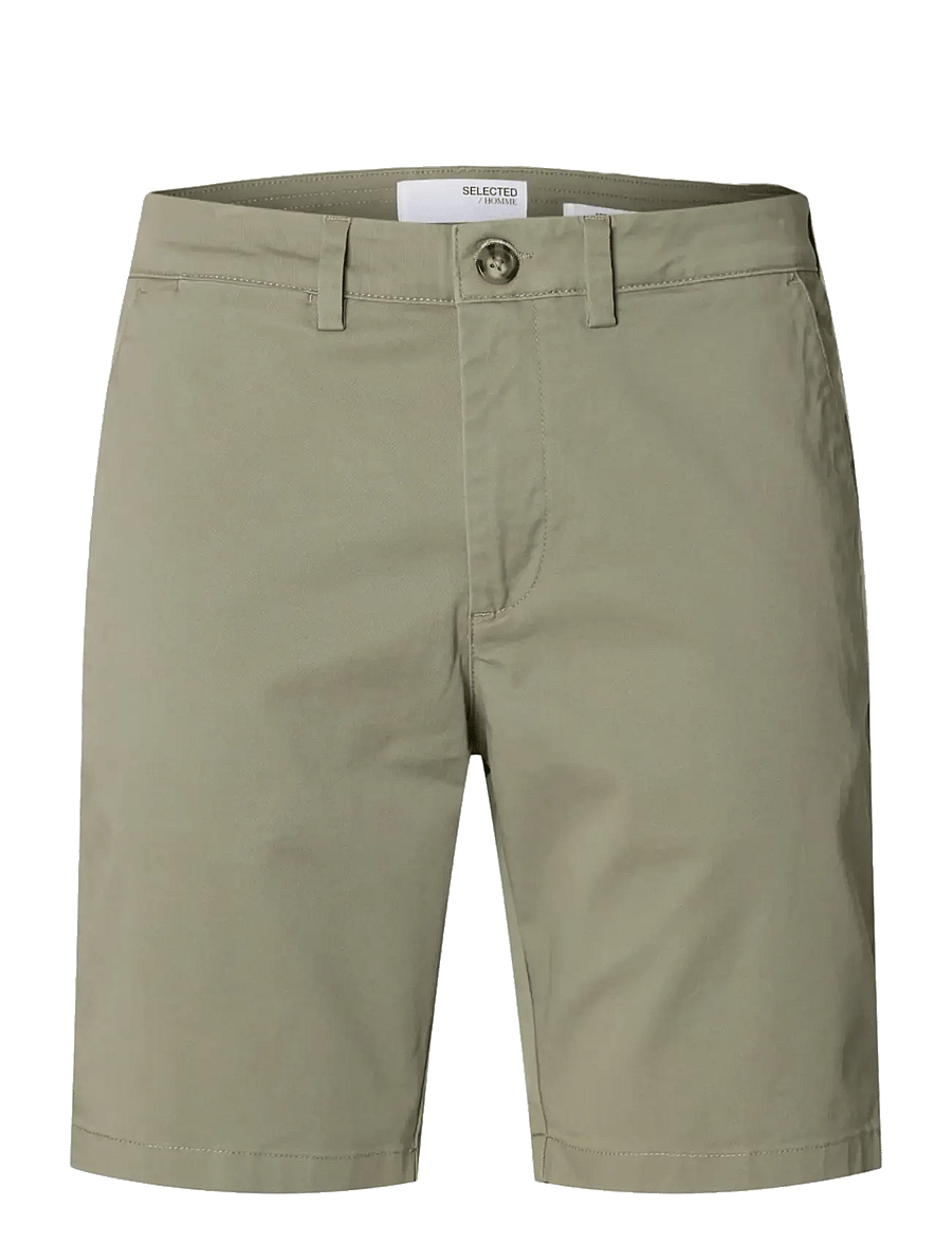 Selected - SLMSLIM-MILES FLEX SHORTS NOOS - chinos shorts - vetiver - 1