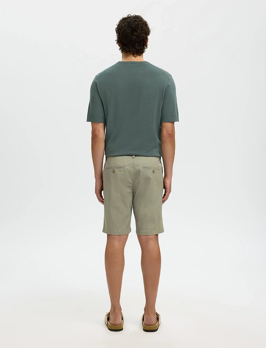 Selected - SLMSLIM-MILES FLEX SHORTS NOOS - chinos shorts - vetiver - 2