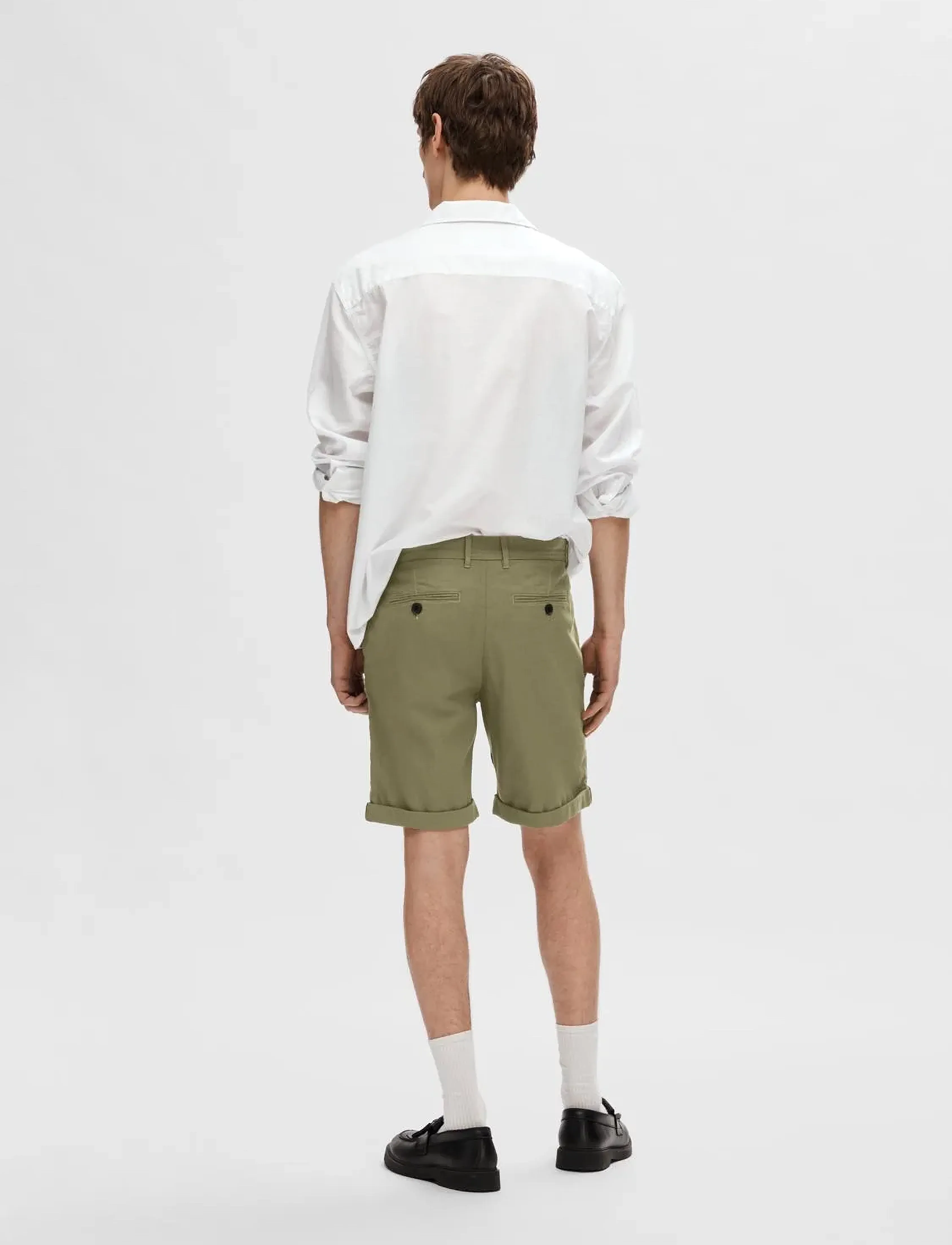 Selected - SLMSLIM-LUTON MILES FLEX SHORTS NOOS - laveste priser - burnt olive - 2