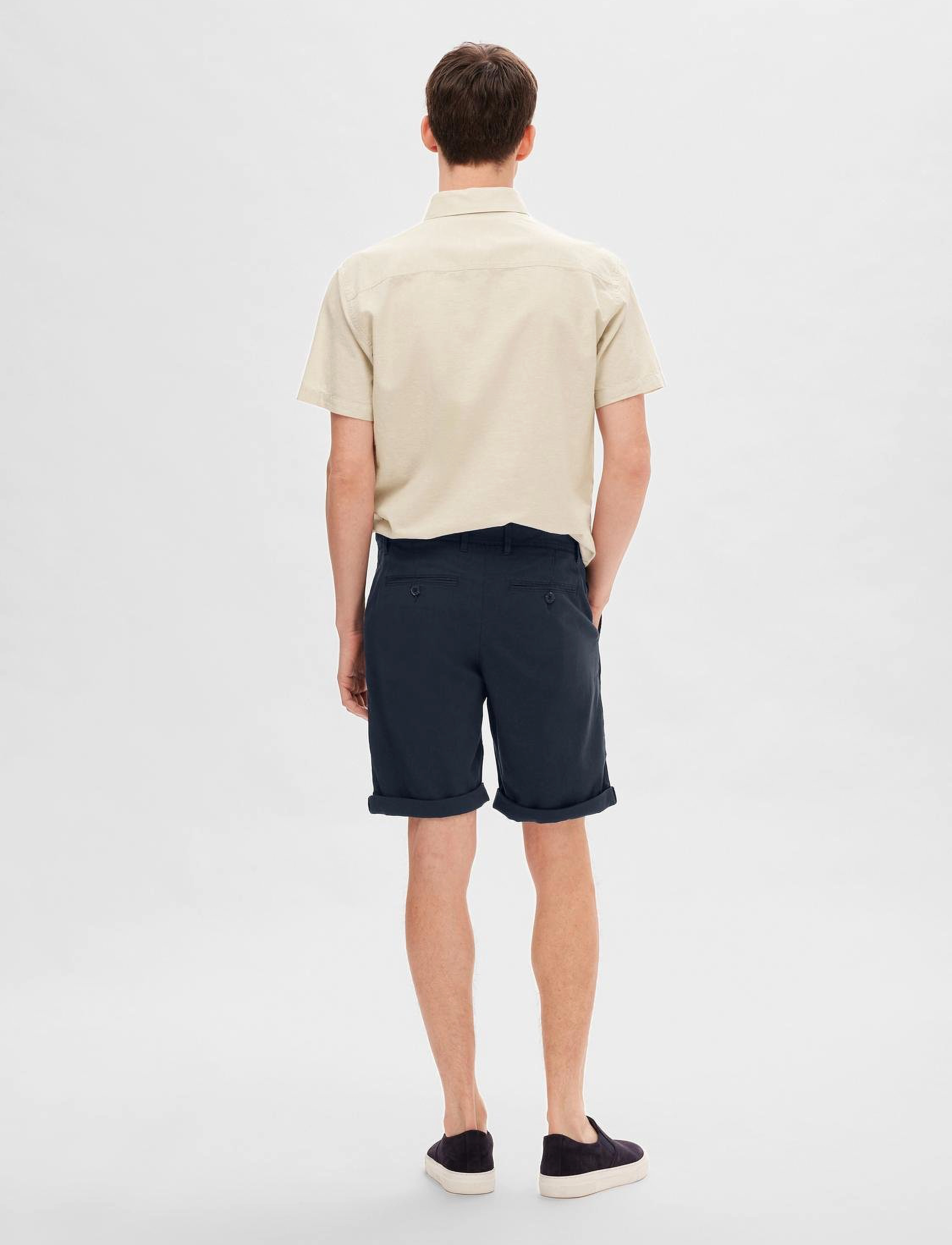 Selected - SLMSLIM-LUTON MILES FLEX SHORTS NOOS - laveste priser - dark sapphire - 2