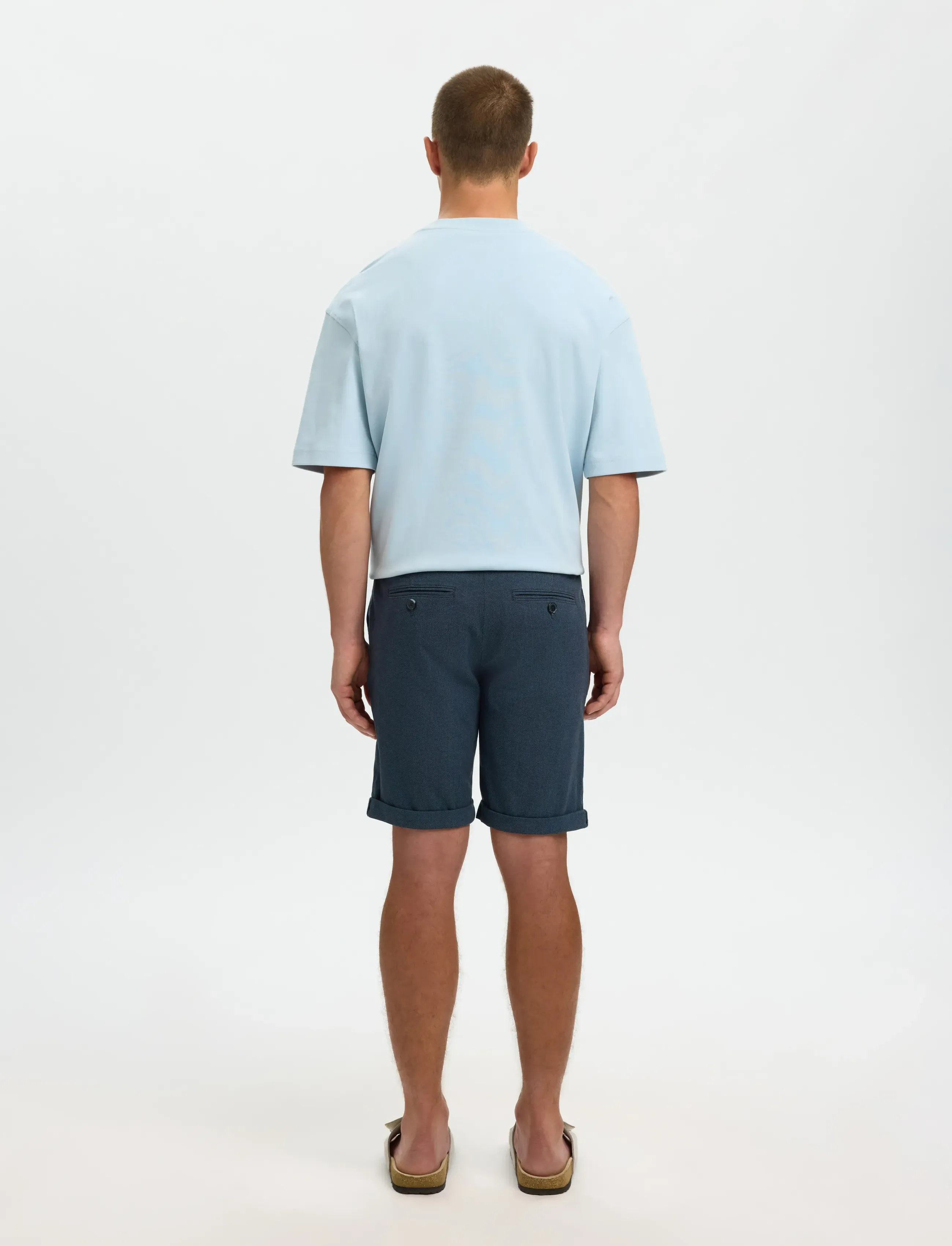 Selected - SLMSLIM-LUTON MILES FLEX SHORTS NOOS - chino lühikesed püksid - dark sapphire - 2
