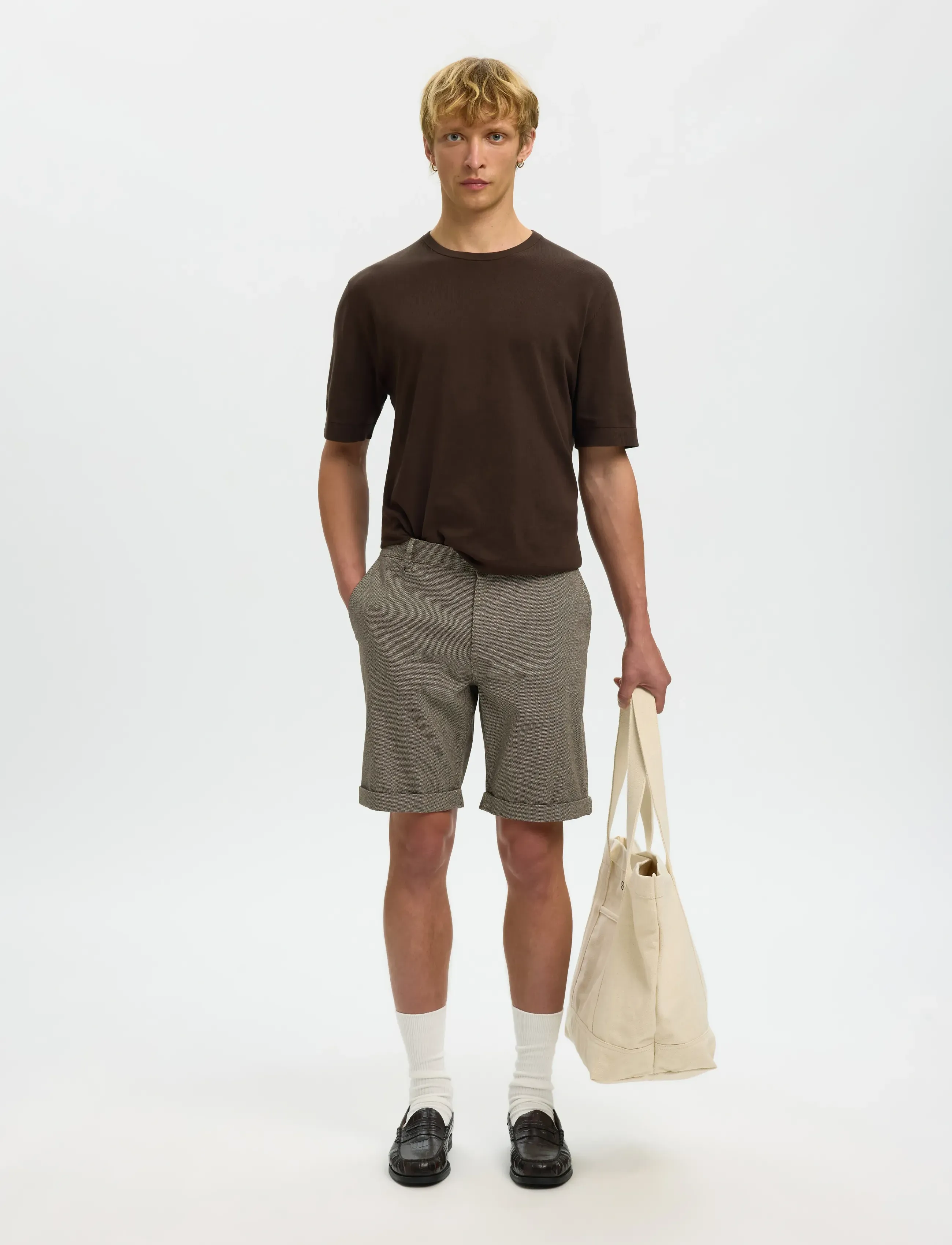 Selected - SLMSLIM-LUTON MILES FLEX SHORTS NOOS - chino lühikesed püksid - delicioso - 5