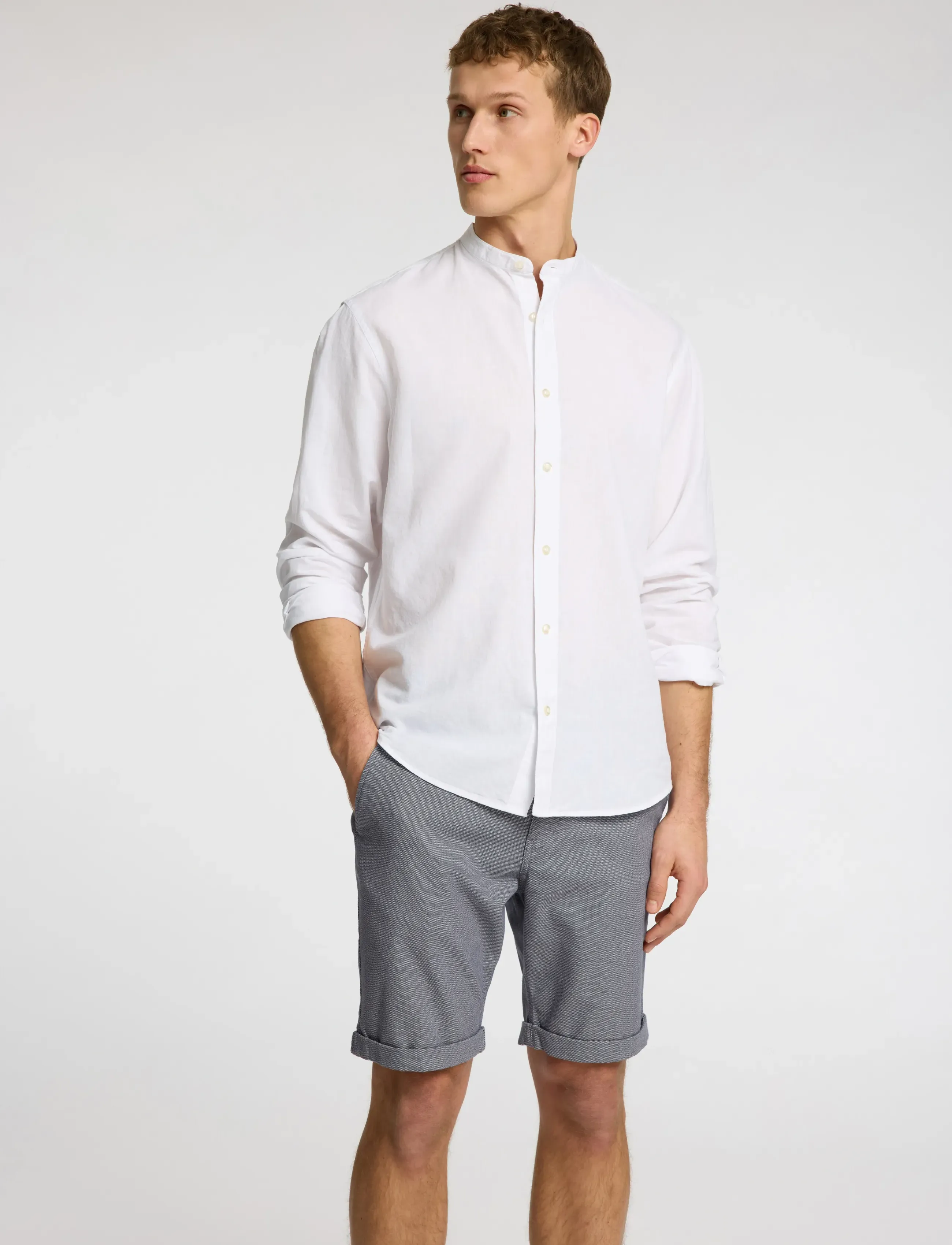 Selected - SLMSLIM-LUTON MILES FLEX SHORTS NOOS - chino lühikesed püksid - oceana - 5