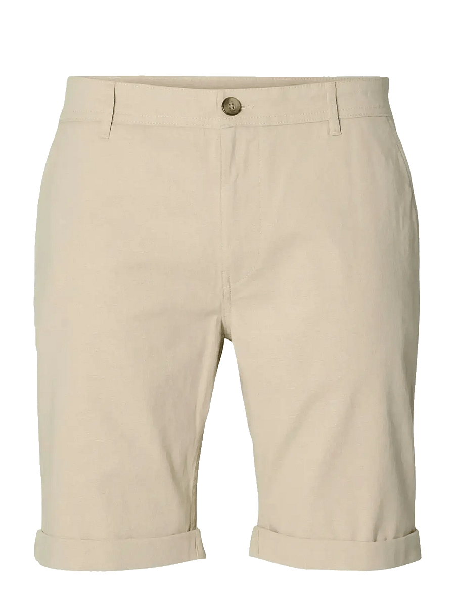 Selected - SLMSLIM-LUTON MILES FLEX SHORTS NOOS - chino lühikesed püksid - pure cashmere - 1
