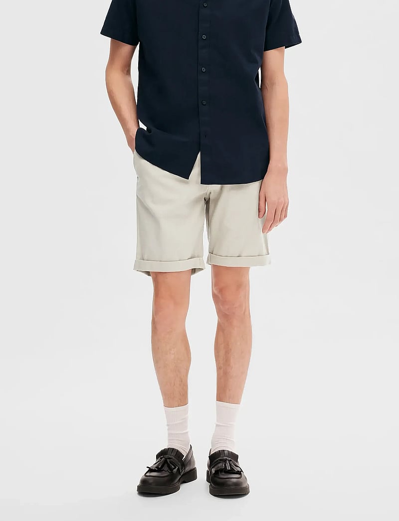 Selected - SLHSLIM-LUTON FLEX SHORTS NOOS - chinos shorts - pure cashmere - 0