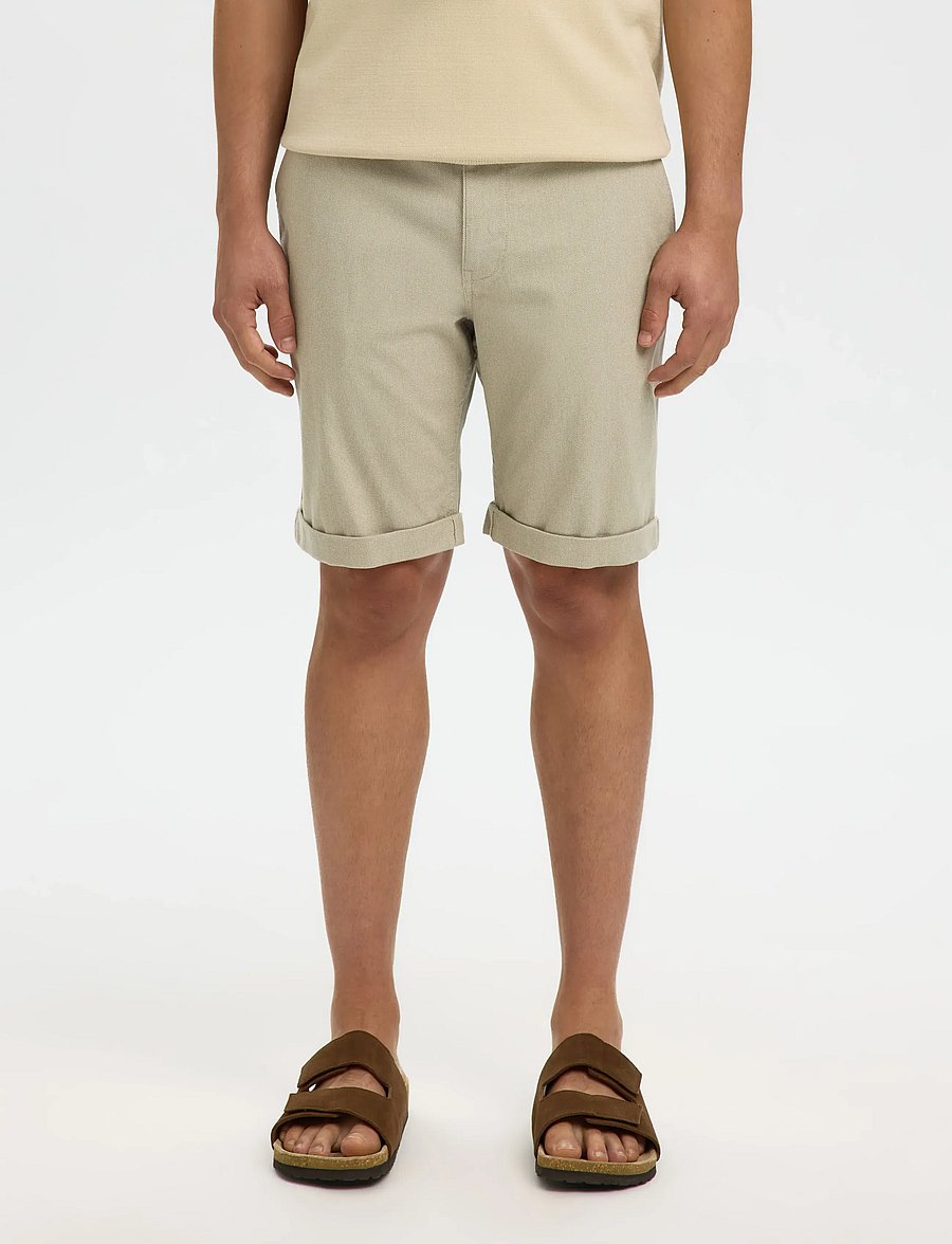 Selected - SLMSLIM-LUTON MILES FLEX SHORTS NOOS - chino lühikesed püksid - vetiver - 0