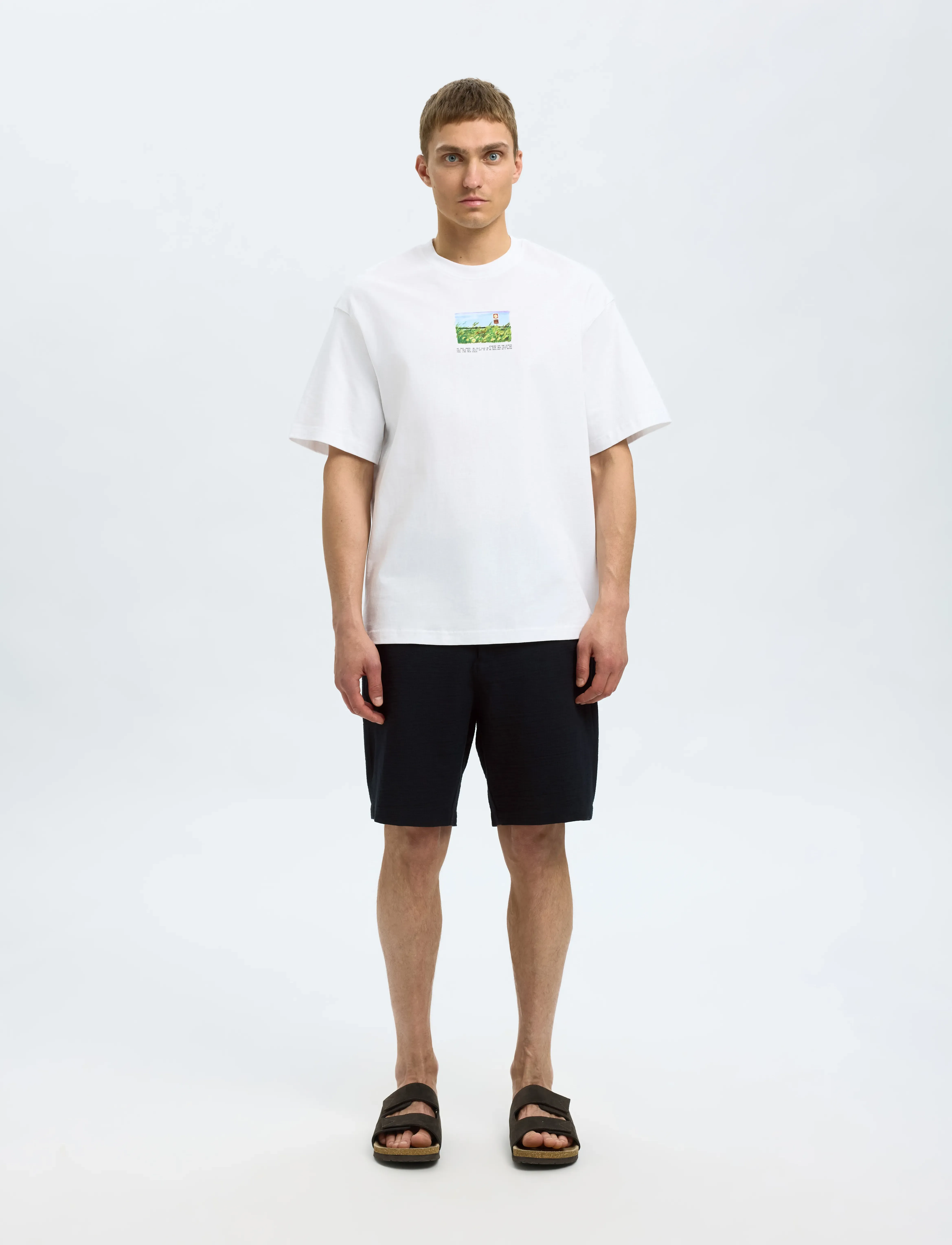 Selected SLHREGULAR-KARL SEERSUCKER SHORTS NOOS - Kollektionen - BLACK / black