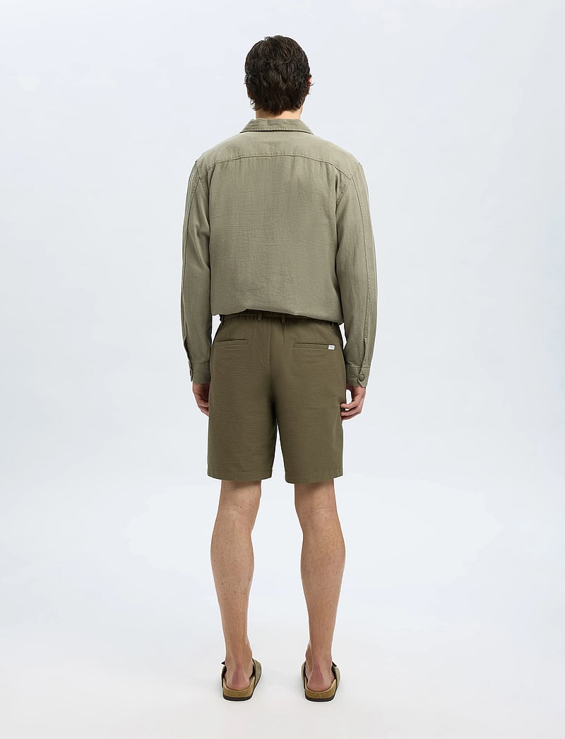 Selected - SLHREGULAR-KARL SEERSUCKER SHORTS - lühikesed vabaajapüksid - kalamata - 2