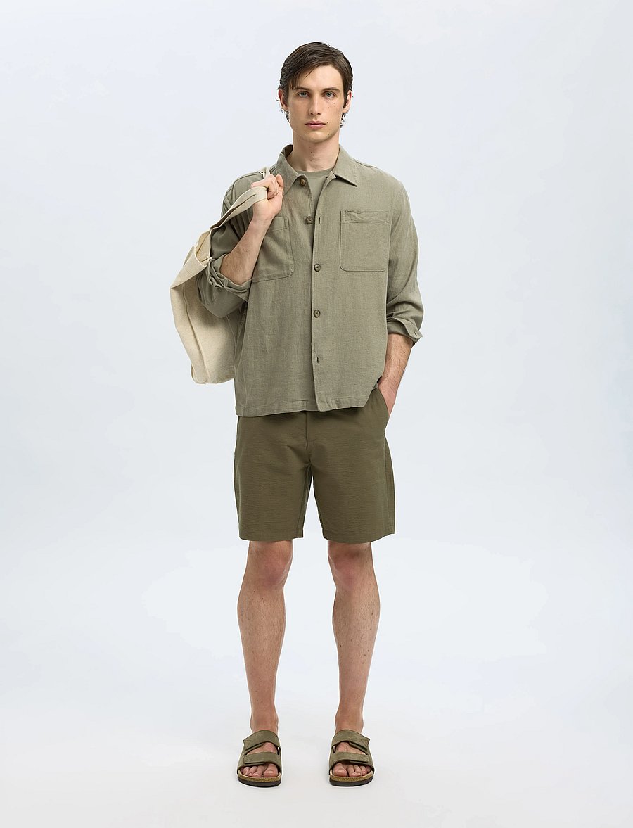 Selected - SLHREGULAR-KARL SEERSUCKER SHORTS NOOS - freizeitshorts - kalamata - 5
