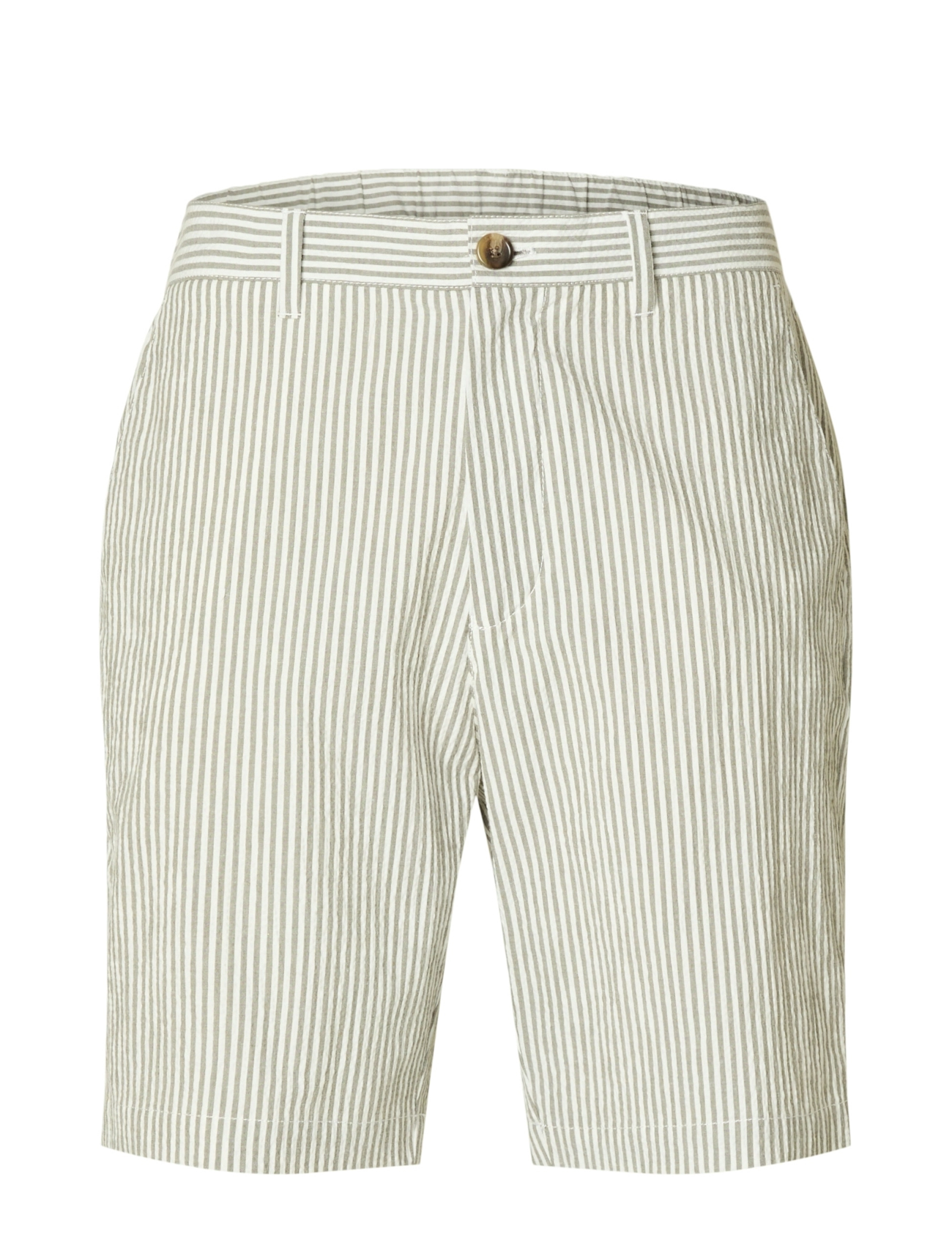 SELECTED Slhregular-Karl Seersucker Shorts Noos Grün - L - Herren