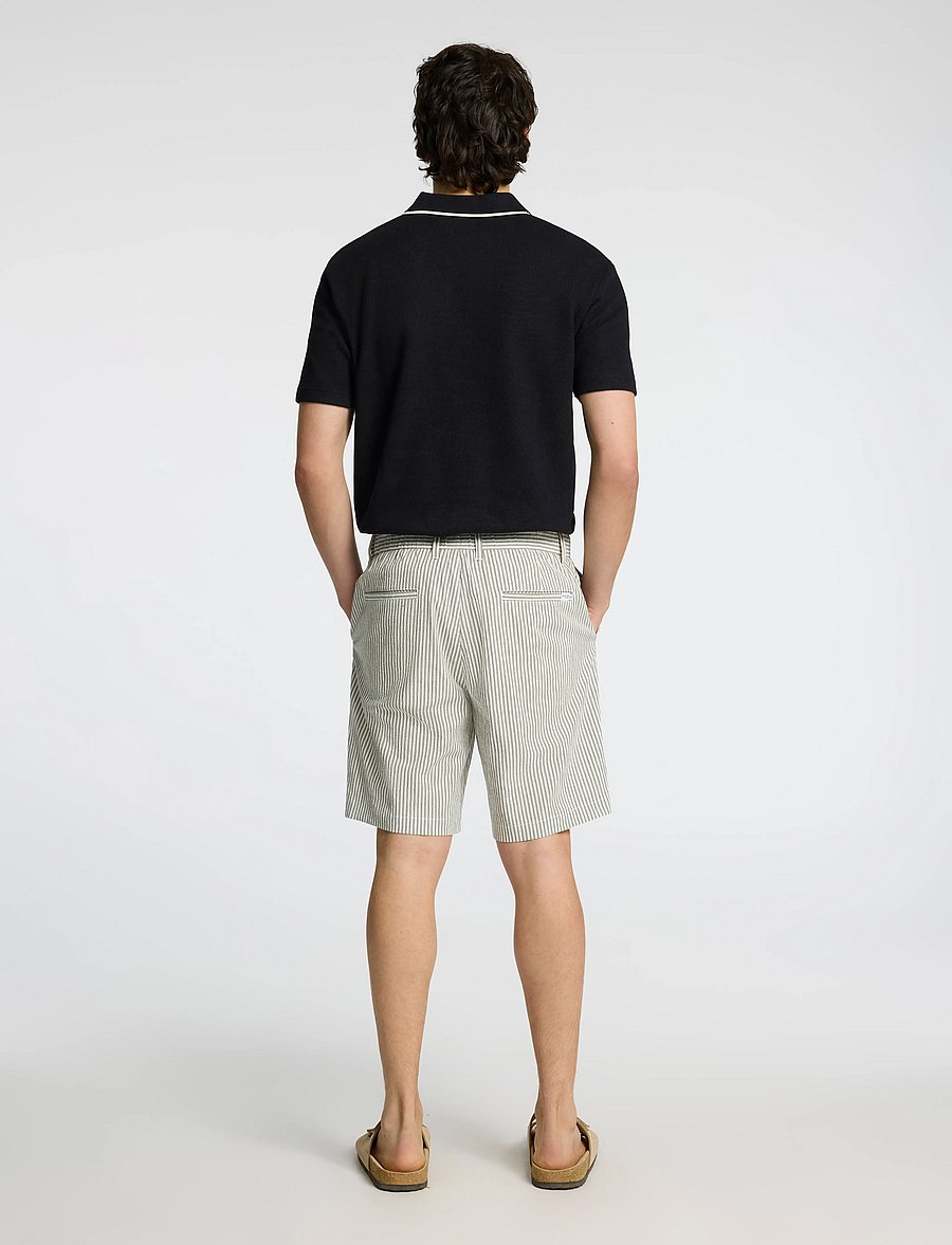 Selected - SLHREGULAR-KARL SEERSUCKER SHORTS NOOS - casual shorts - kalamata - 3