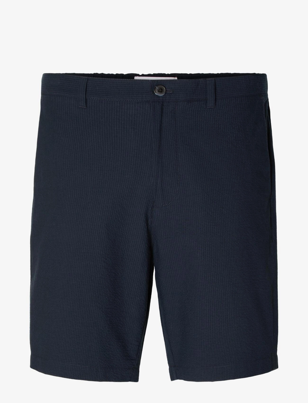 Selected SLHREGULAR-KARL SEERSUCKER SHORTS NOOS - Rennot shortsit - SKY CAPTAIN / blue