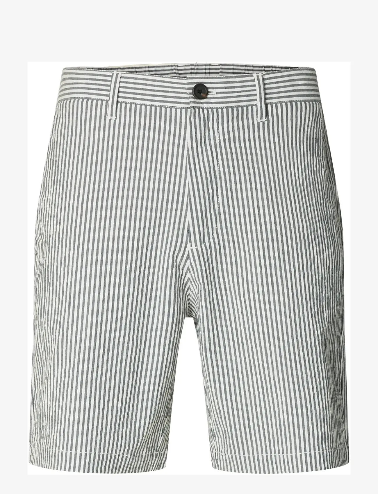 Selected - SLHREGULAR-KARL SEERSUCKER SHORTS - casual shorts - sky captain - 1