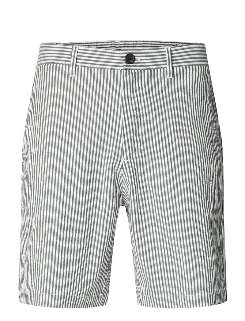 Selected - SLHREGULAR-KARL SEERSUCKER SHORTS - casual shorts - sky captain - 1