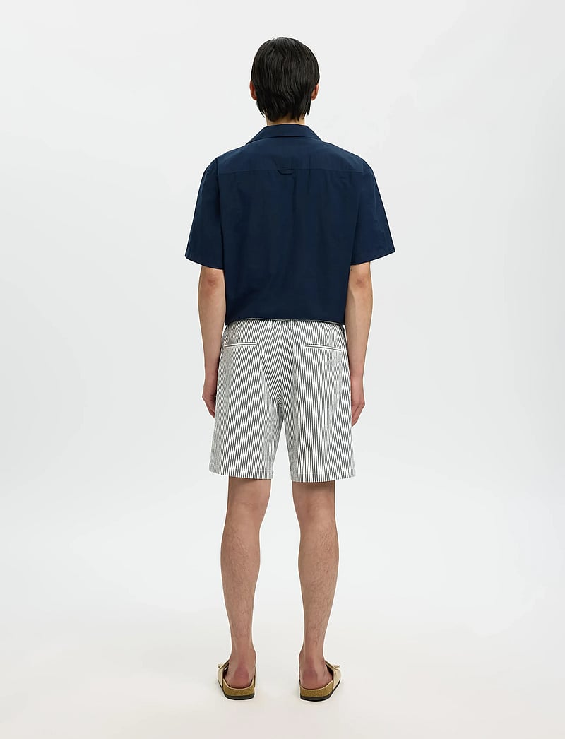 Selected - SLHREGULAR-KARL SEERSUCKER SHORTS - casual shorts - sky captain - 2