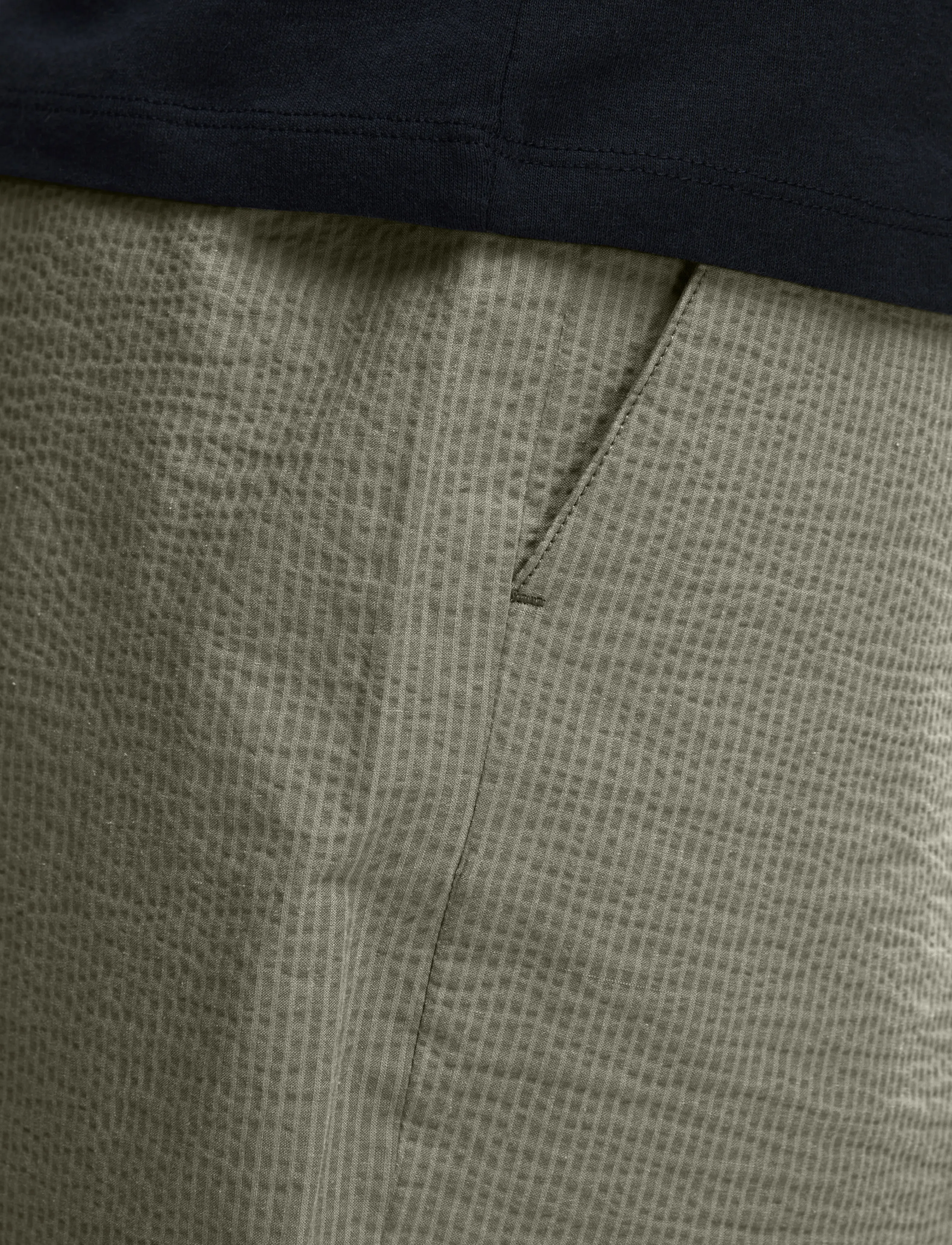 Selected - SLHREGULAR-KARL SEERSUCKER SHORTS NOOS - laveste priser - vetiver - 5