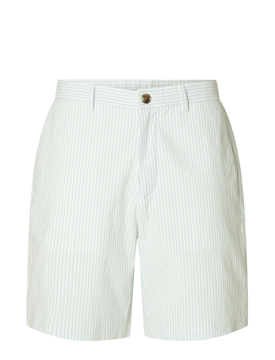 Selected - SLHREGULAR-KARL SEERSUCKER SHORTS NOOS - casual shorts - winter sky - 1