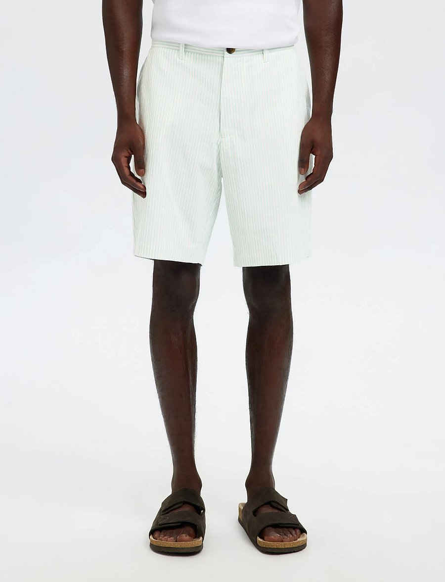 Selected - SLHREGULAR-KARL SEERSUCKER SHORTS NOOS - casual shorts - winter sky - 0