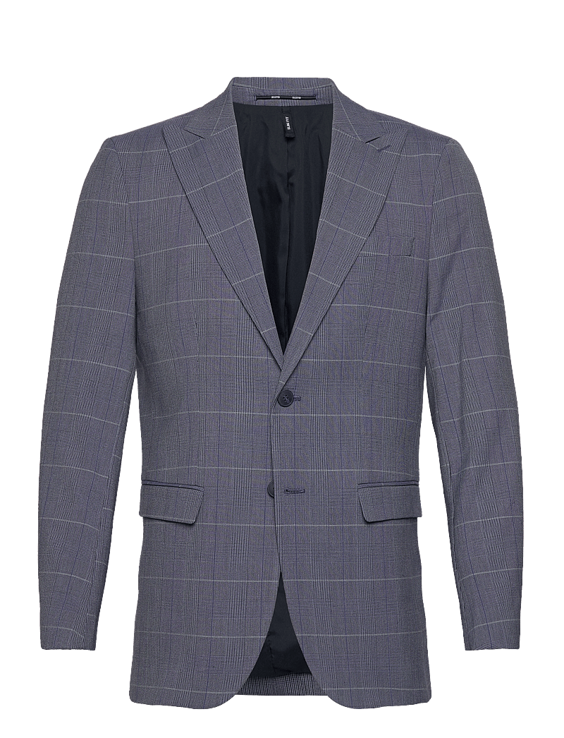 Selected - SLHSLIM-LIAM BLUE CHECK BLZ FLEX - einreiher - blue shadow - 1