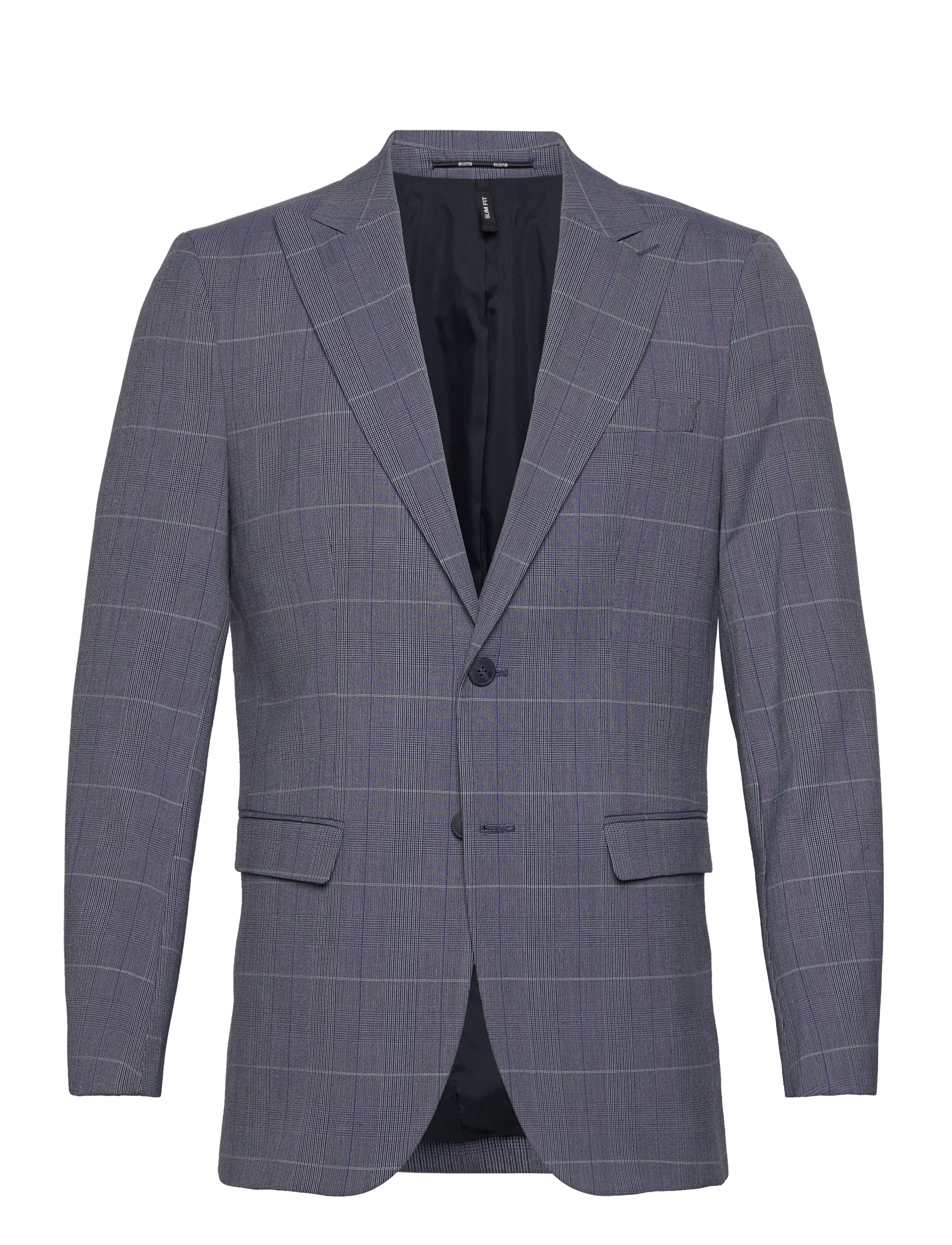Selected - SLHSLIM-LIAM BLUE CHECK BLZ FLEX - blue shadow - 1
