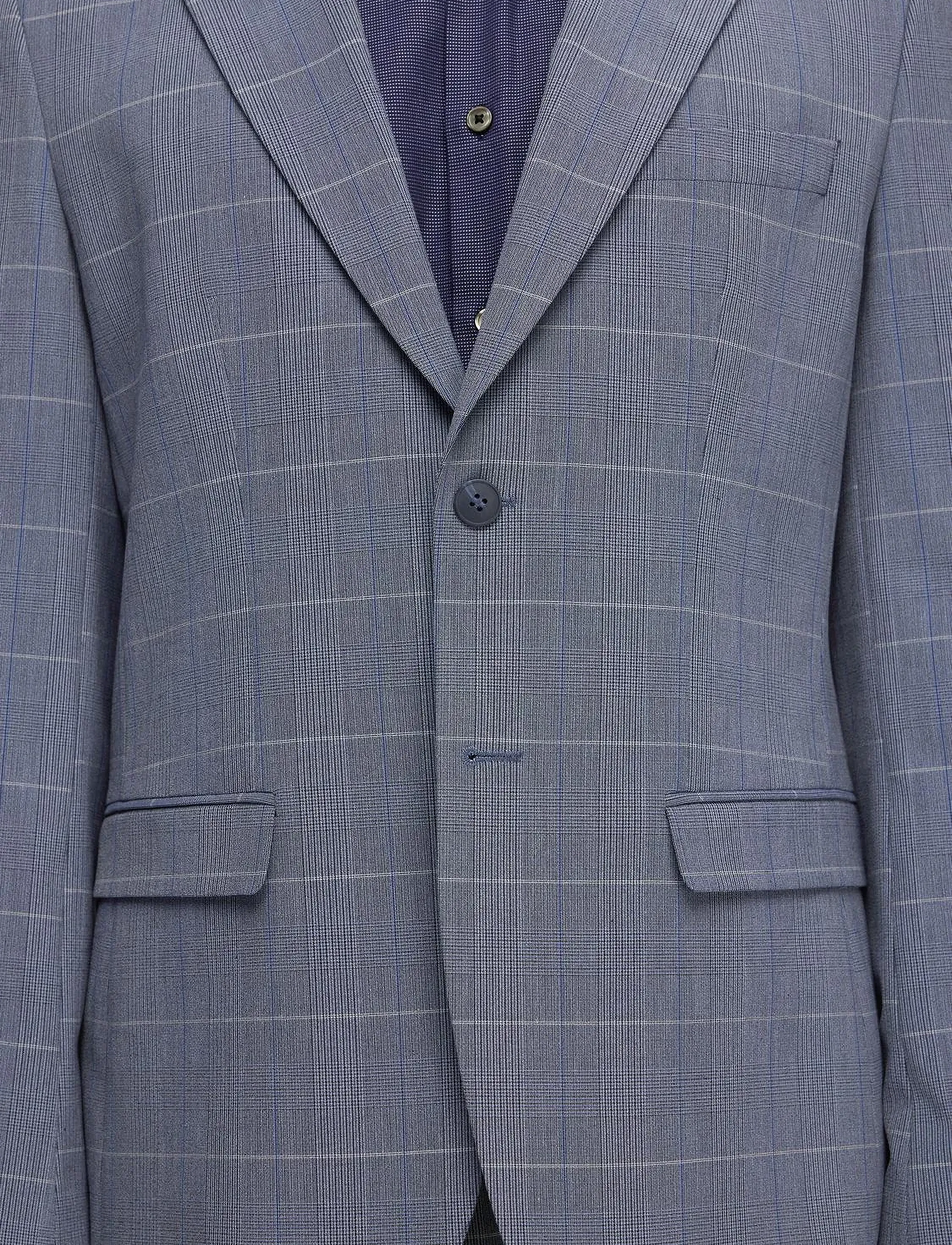 Selected - SLHSLIM-LIAM BLUE CHECK BLZ FLEX - blue shadow - 5