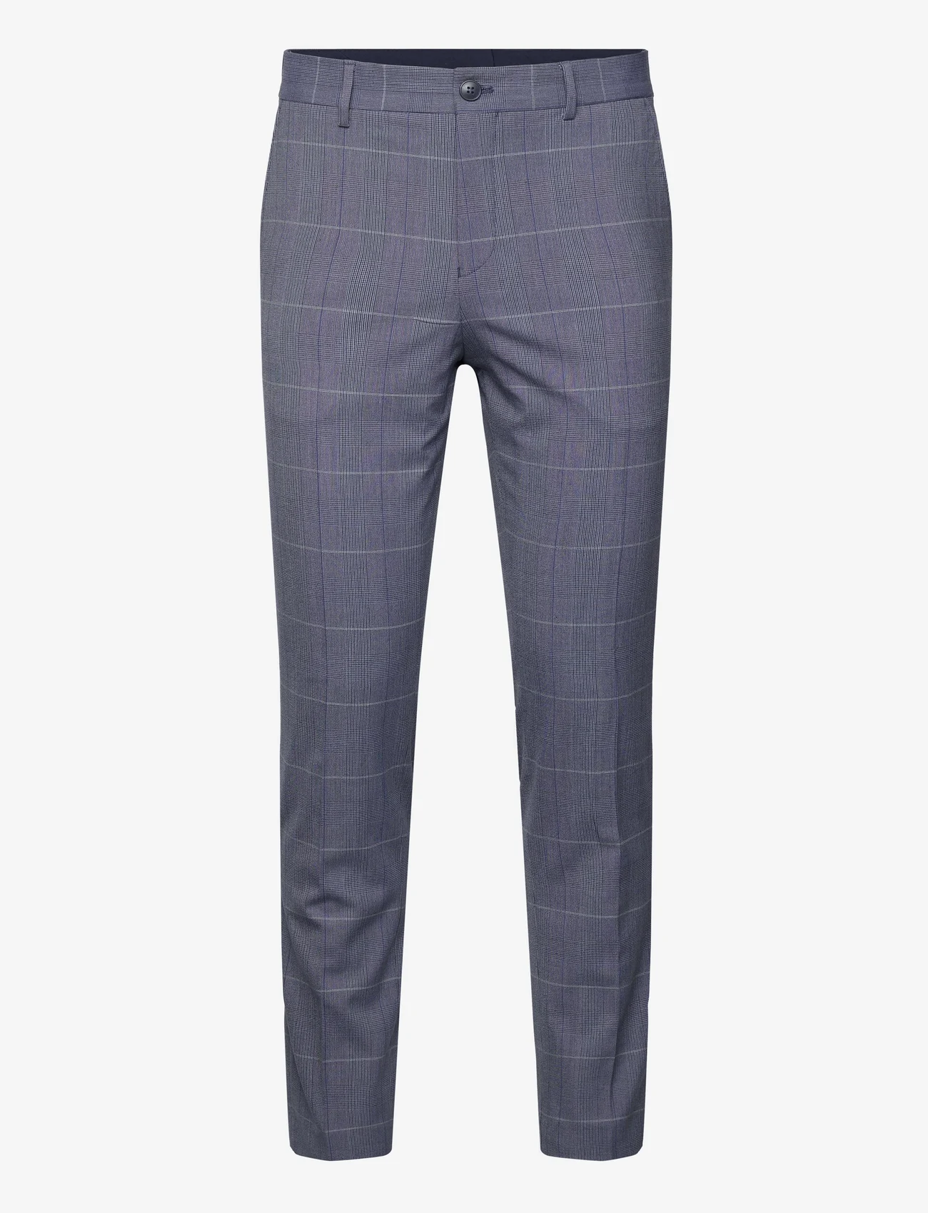 Selected Homme - SLHSLIM-LIAM BLUE CHECK TRS FLEX - suit trousers - blue shadow - 0