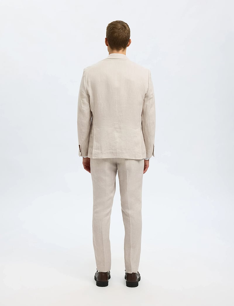 Selected - SLHREGULAR-WILL LINEN BLZ NOOS - einreiher - sand - 2