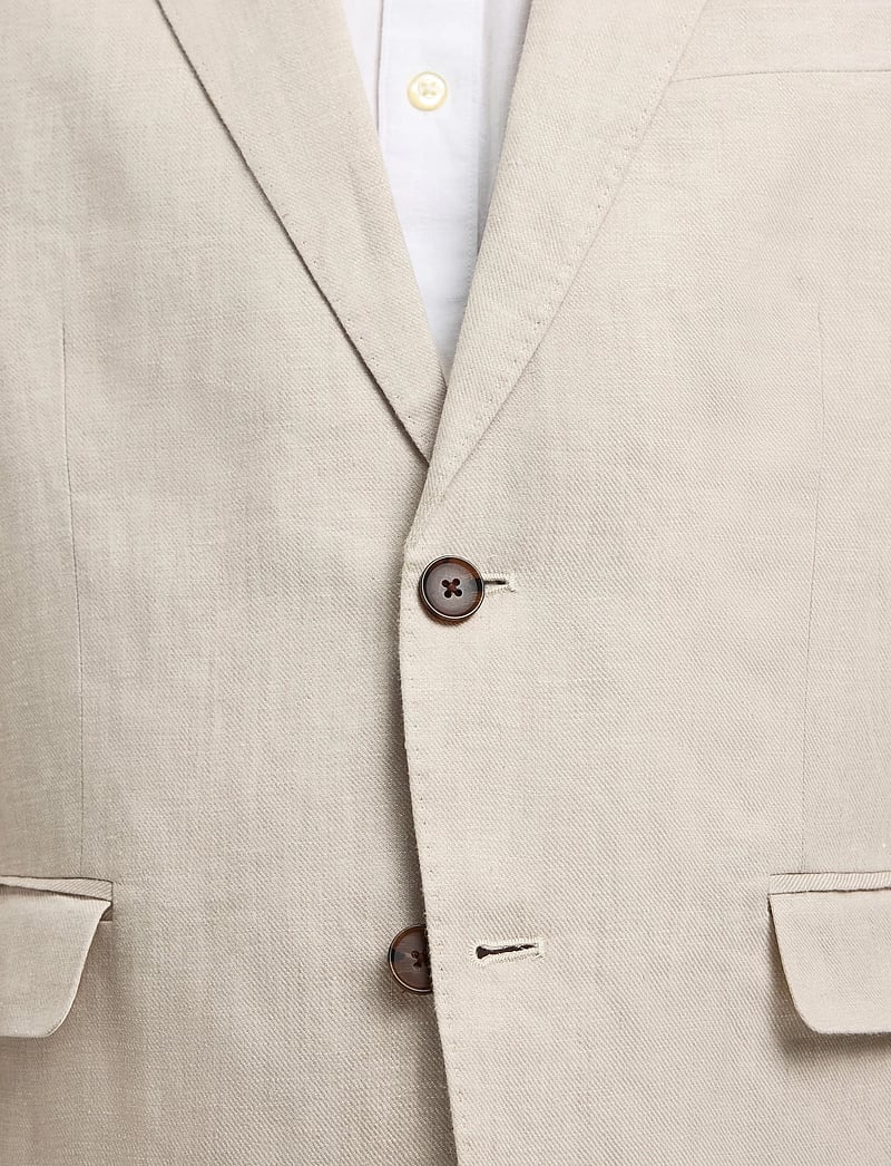 Selected - SLHREGULAR-WILL LINEN BLZ NOOS - einreiher - sand - 5