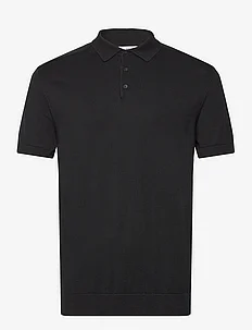 SLHBERG SS KNIT POLO NOOS, Selected Homme