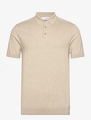 Selected Homme - SLHBERG SS KNIT POLO NOOS - herren - kelp - 0