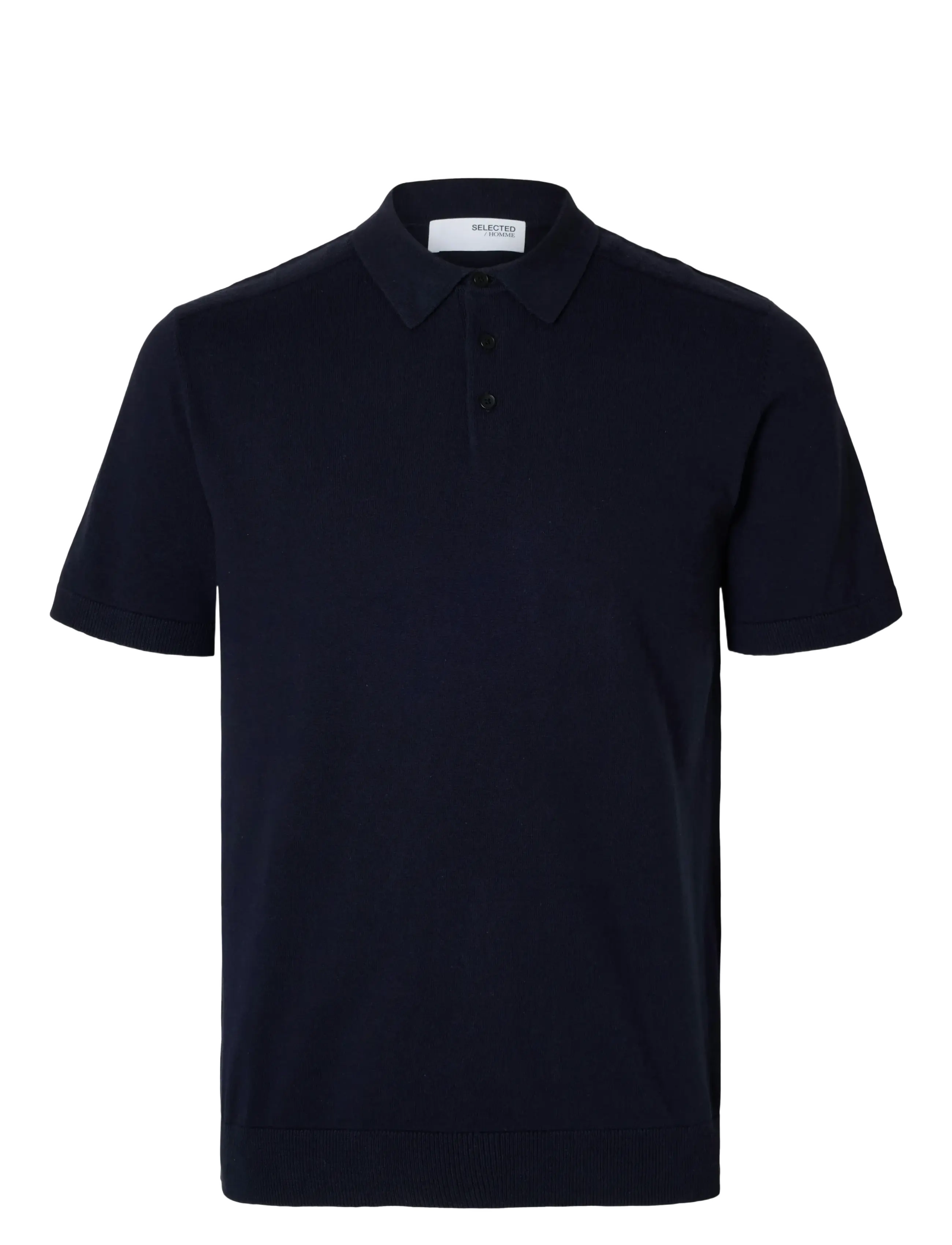 Selected SLMBERG SS KNIT POLO NOOS - Kleding - NAVY BLAZER / navy