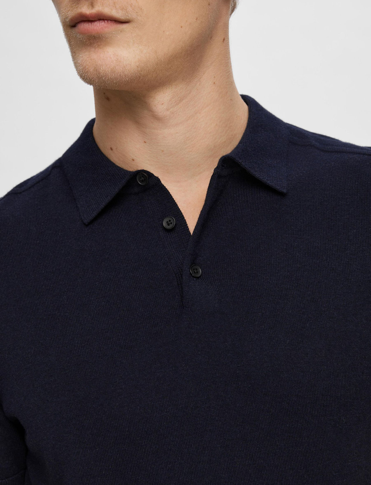 Selected Slmberg Ss Knit Polo Noos (SEL16092437) - Short-sleeved