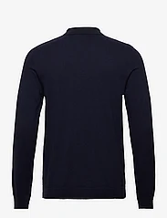 Selected Homme - SLHBERG LS KNIT POLO NOOS - gestrickte polohemden - navy blazer - 1