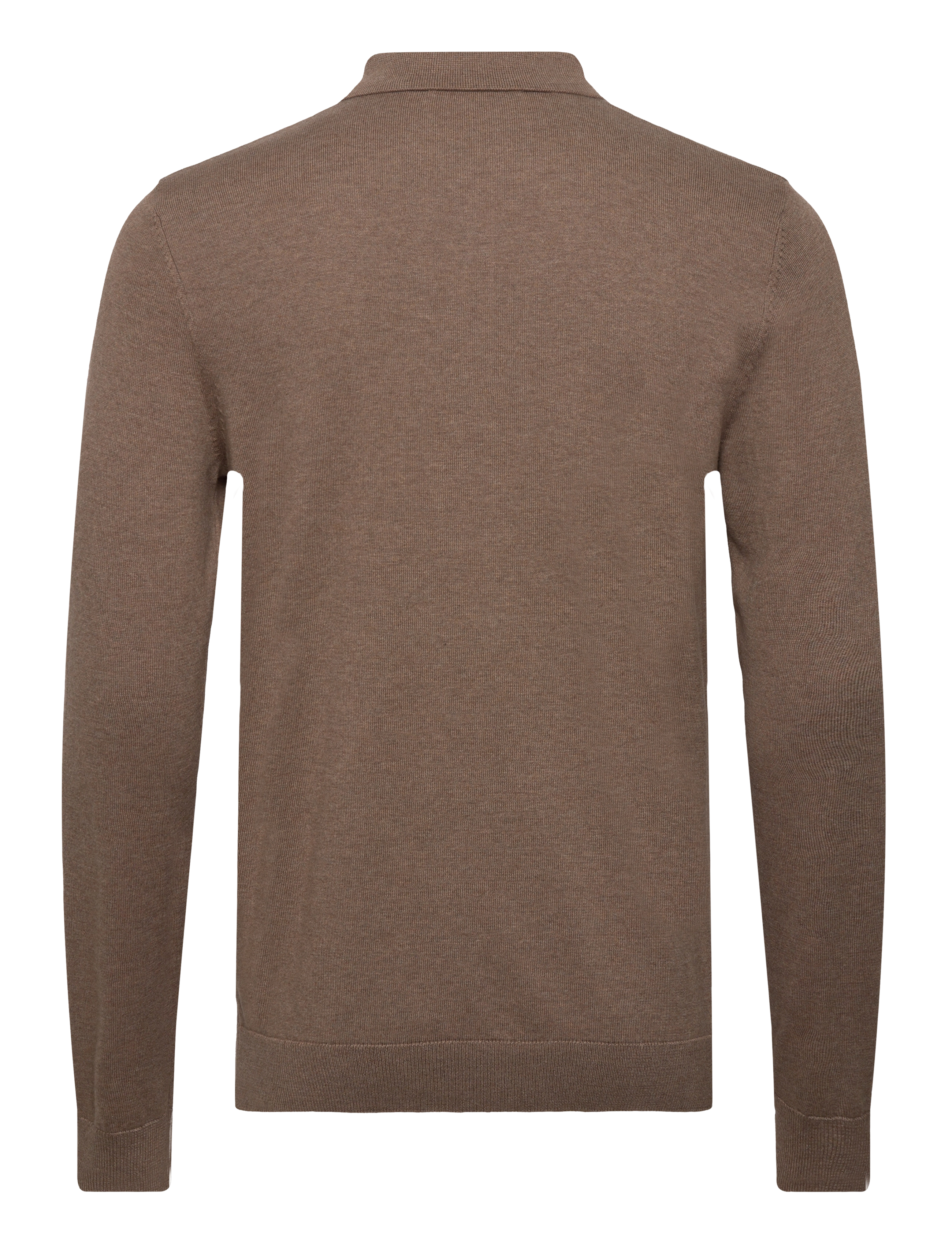 Selected - SLHBERG LS KNIT POLO B - teak - 2