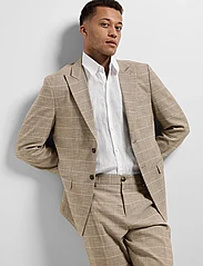 Selected Homme - SLHSLIM-OASIS SAND CHECK BLZ - double breasted blazers - sand - 5