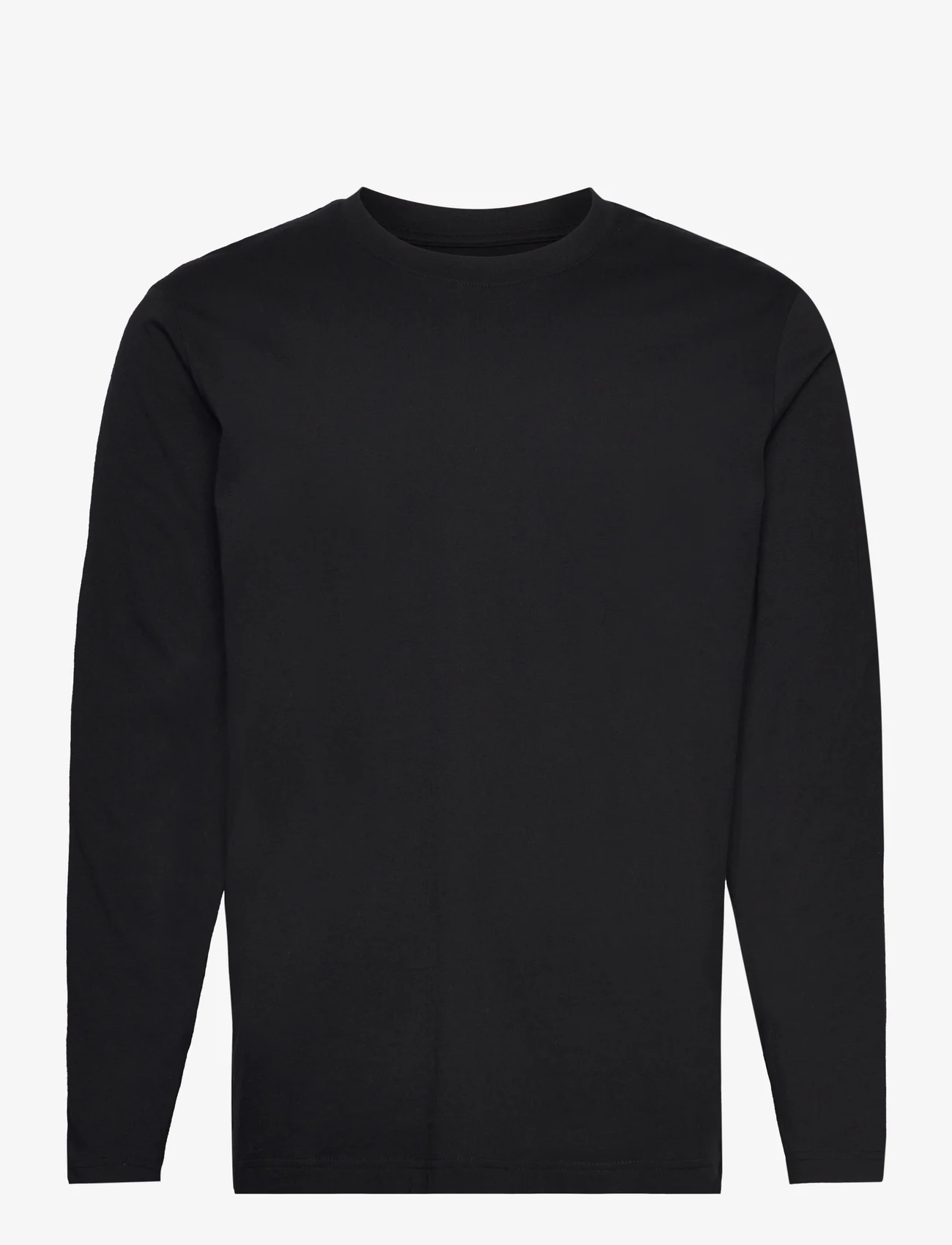 Selected Homme - SLHASPEN LS O-NECK TEE NOOS - långärmade t-shirts - black - 0