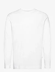 Selected Homme - SLHASPEN LS O-NECK TEE NOOS - langærmede t-shirts - bright white - 0