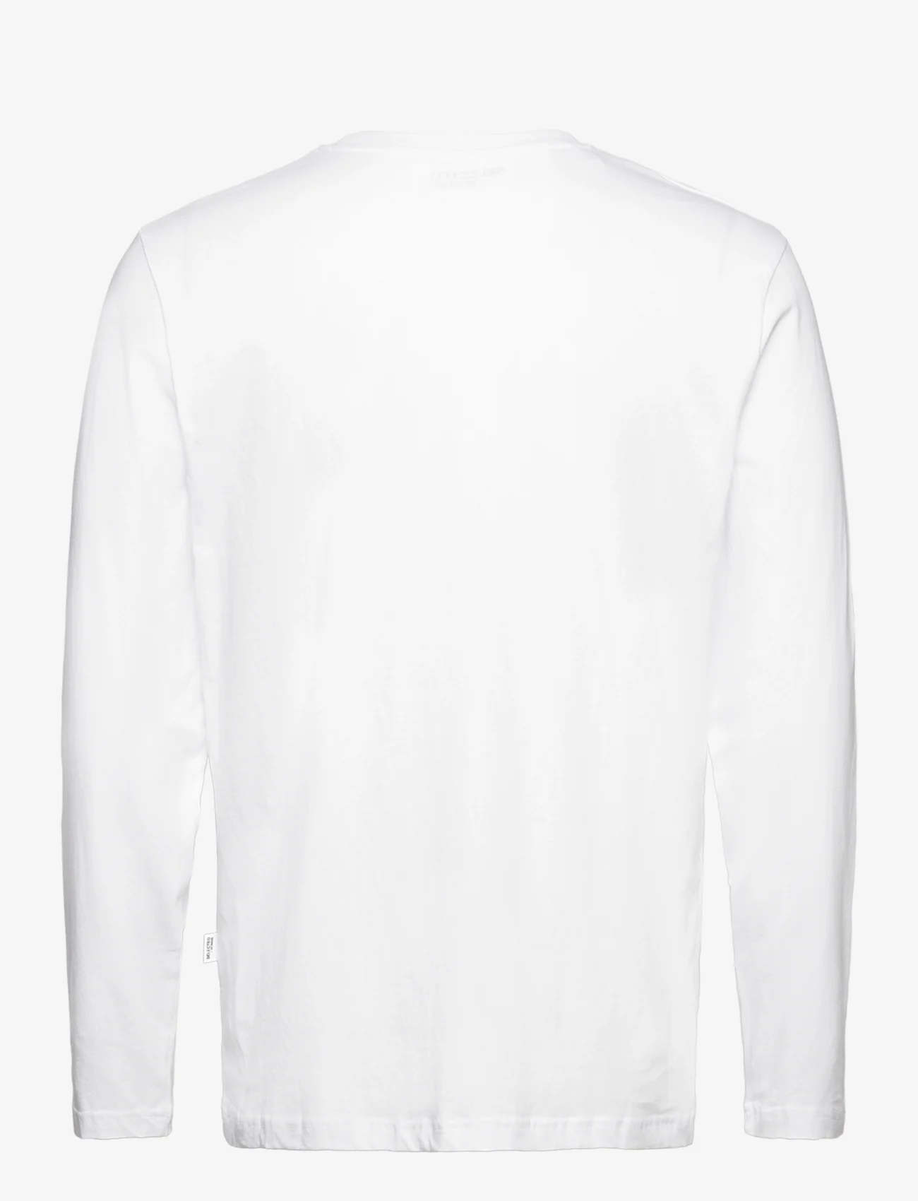 Selected Homme - SLHASPEN LS O-NECK TEE NOOS - t-shirts - bright white - 1