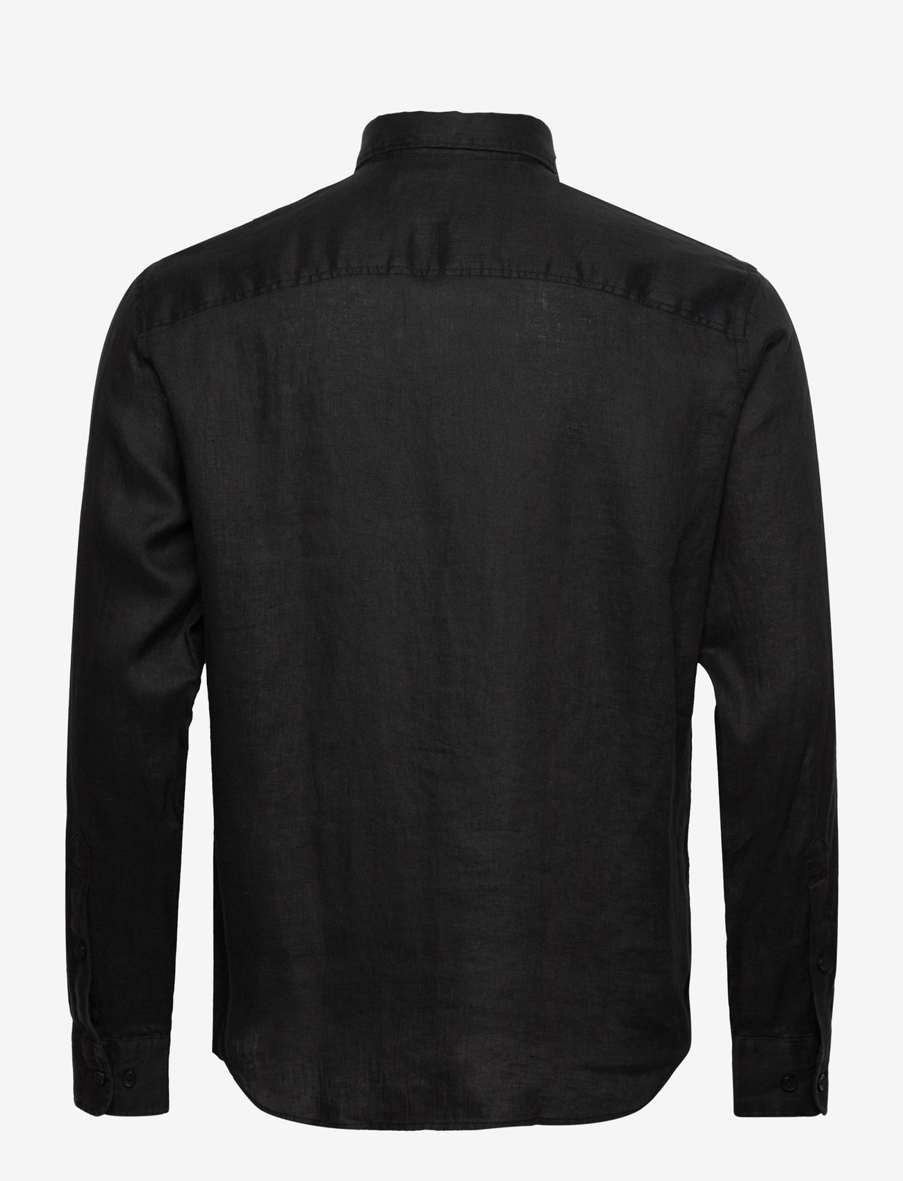 Selected - SLMREGCLAUS KYLIAN LINEN LS SHIRT NOOS - koszule lniane - black - 2