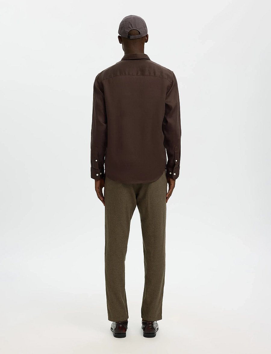 Selected - SLMREGCLAUS KYLIAN LINEN LS SHIRT NOOS - chemises de lin - delicioso - 2